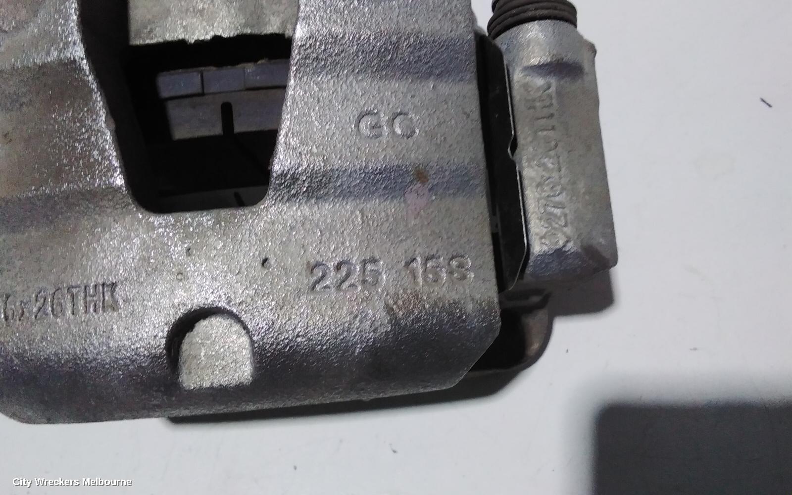 HOLDEN ASTRA CALIPER, LEFT FRONT, BK, 5DR HATCH/WAGON, 09/2016 - 12/2020