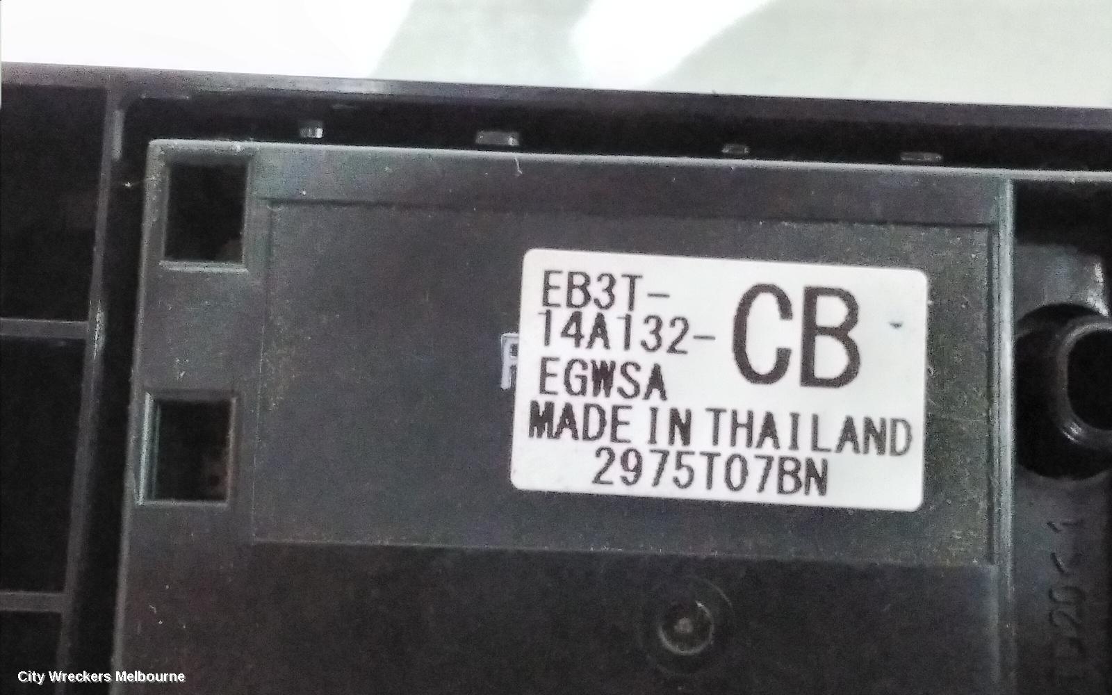 FORD RANGER PWR DR WIND SWITCH, RH FRONT (MASTER SWITCH), 2DR TYPE, PX, 06/2015 ONWARDS
