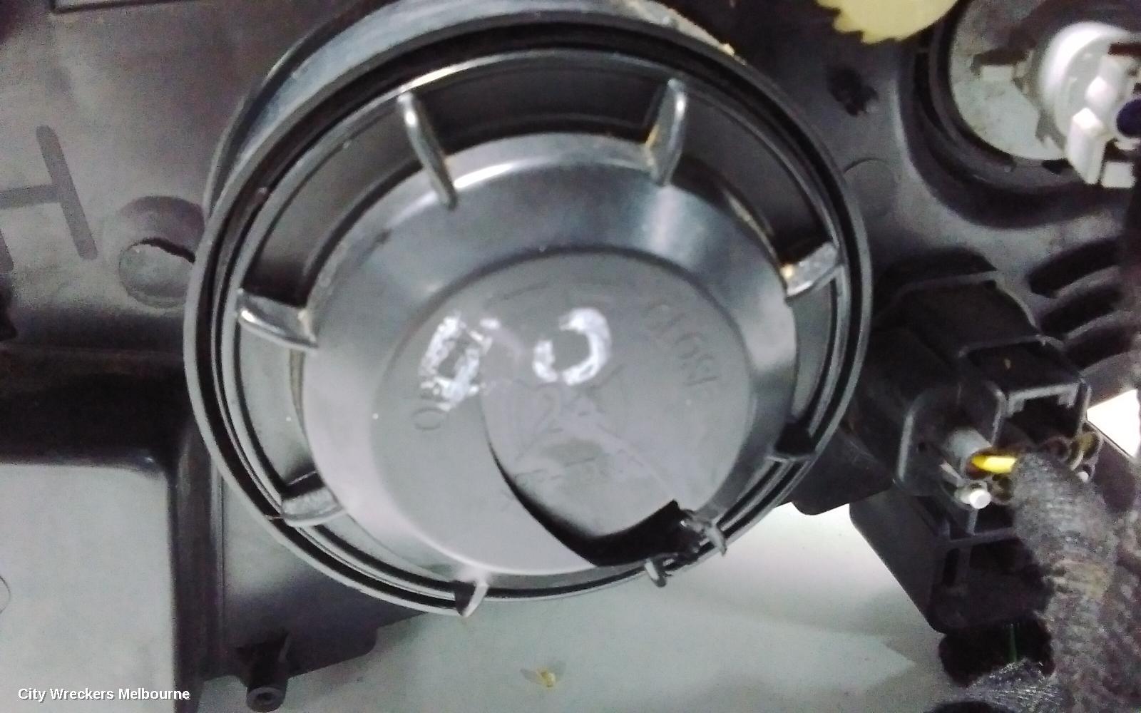 HOLDEN BARINA RIGHT HEADLAMP, TM, W/ CHROME RING TYPE, 08/2011 - 08/2016