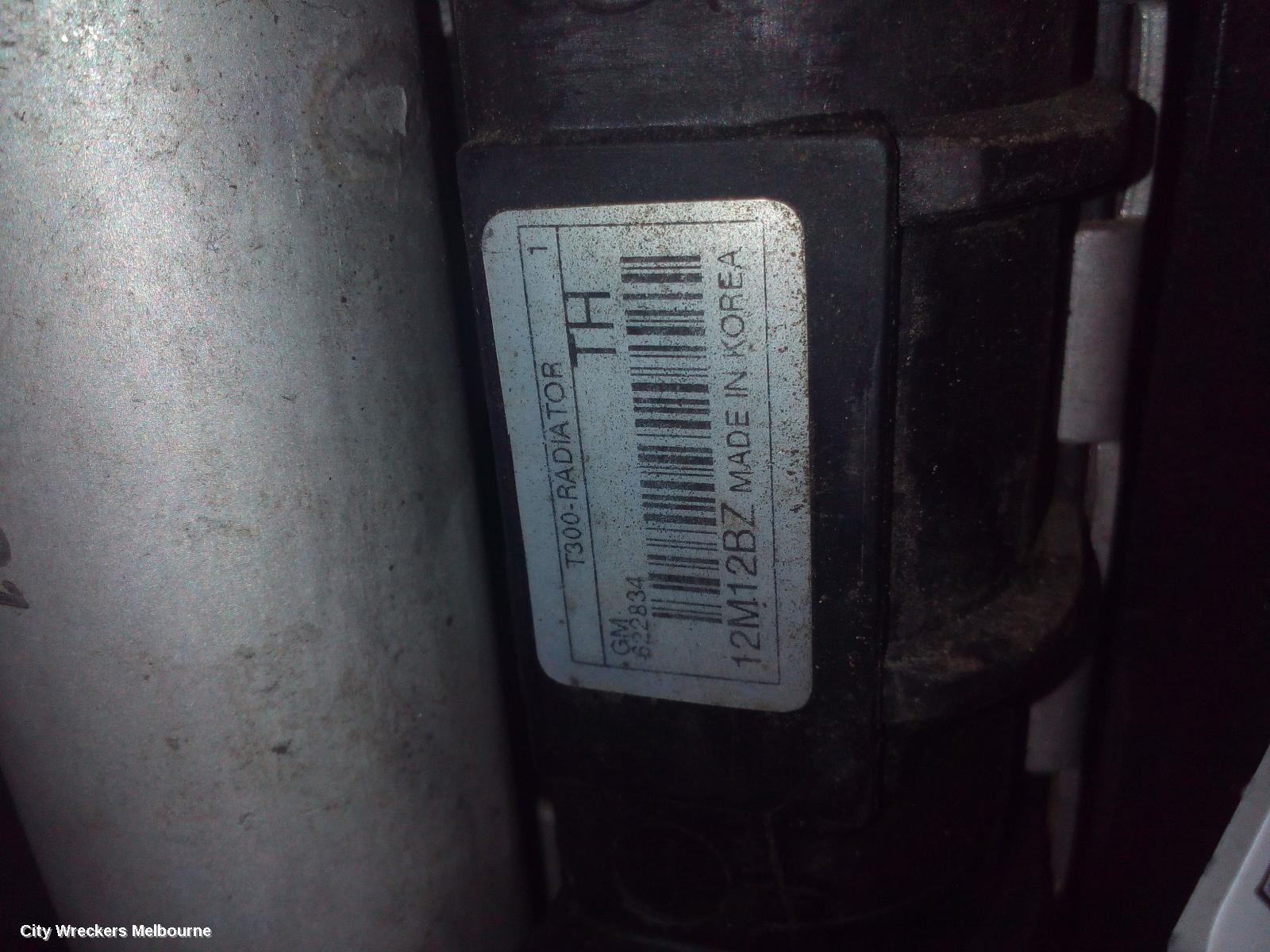 HOLDEN BARINA RADIATOR, MANUAL, 1.6, PETROL, TM, 11/2011 - 12/2018