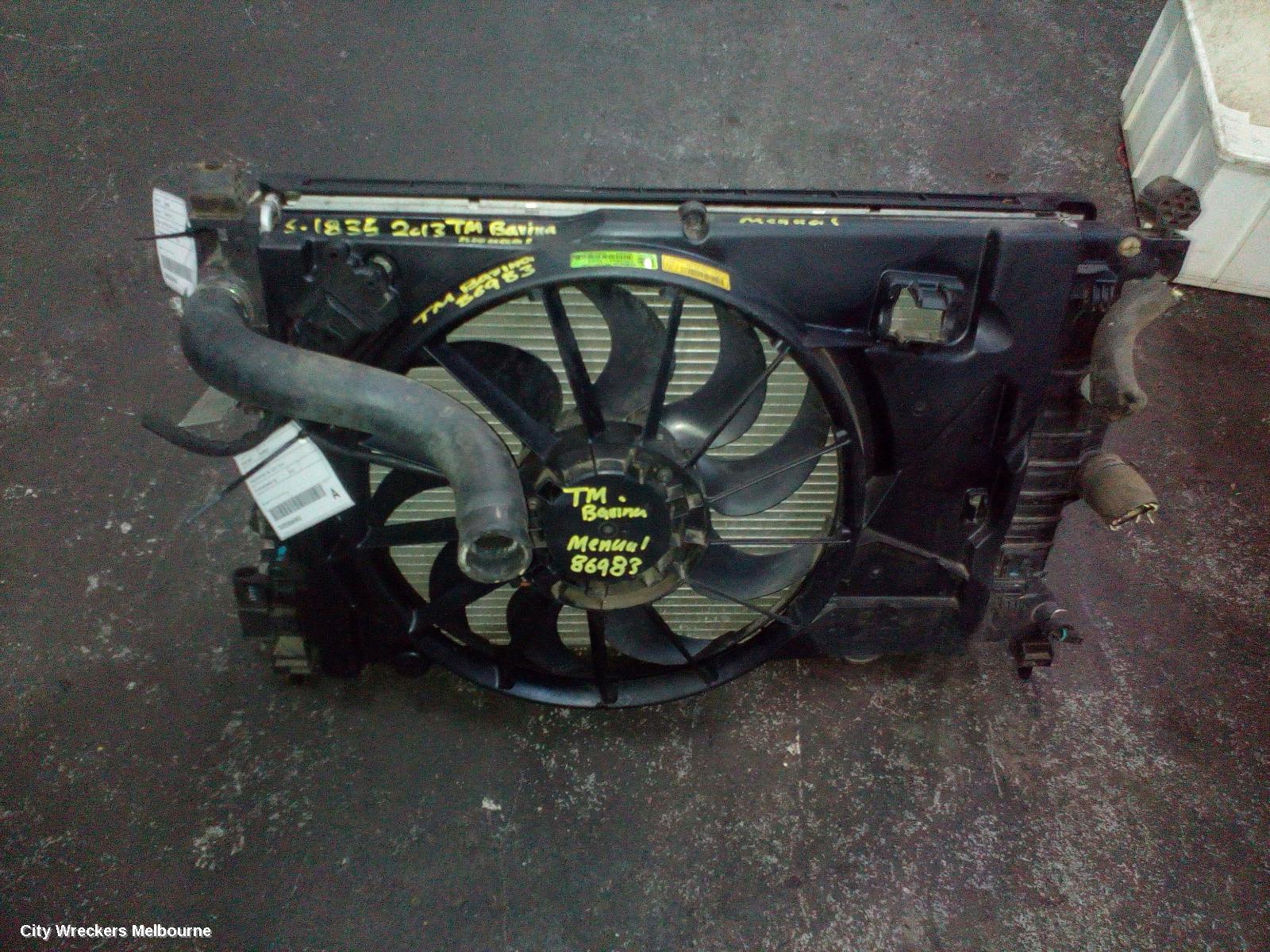 HOLDEN BARINA RADIATOR, MANUAL, 1.6, PETROL, TM, 11/2011 - 12/2018