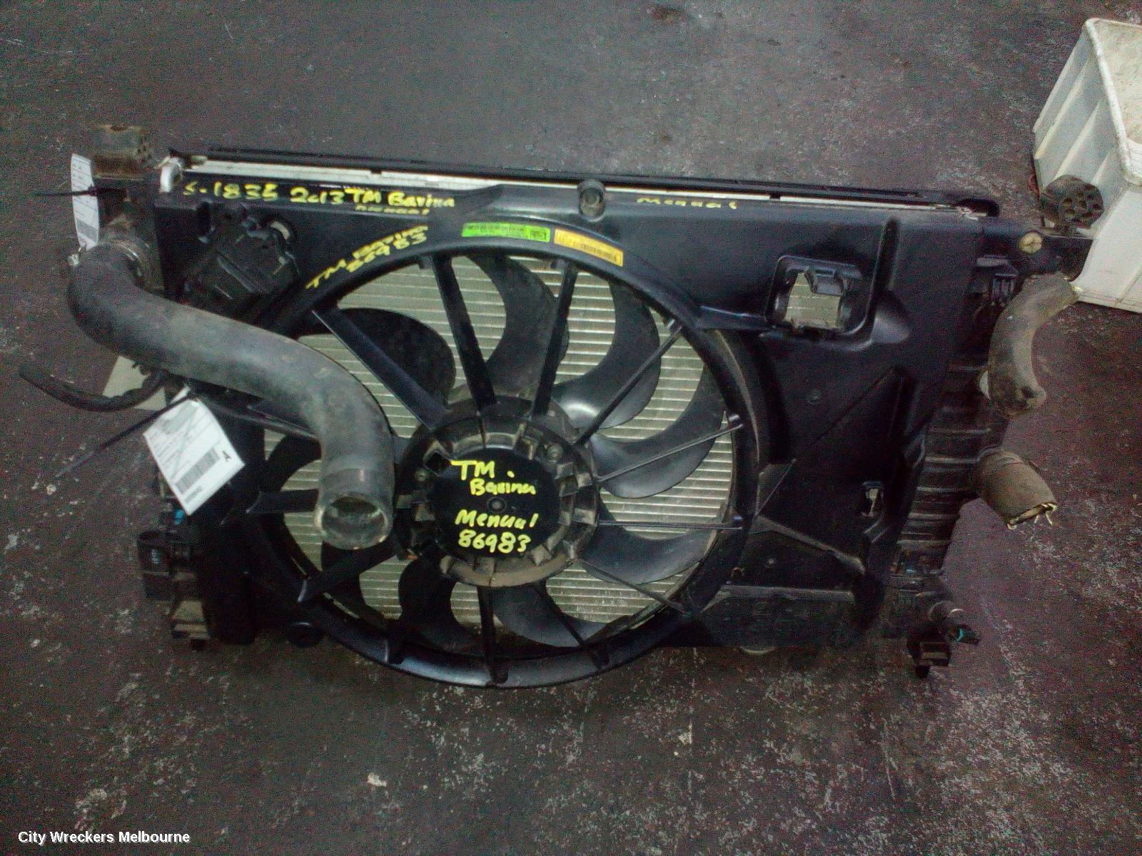 HOLDEN BARINA FAN, RADIATOR FAN, TM, 10/2011 - 12/2018