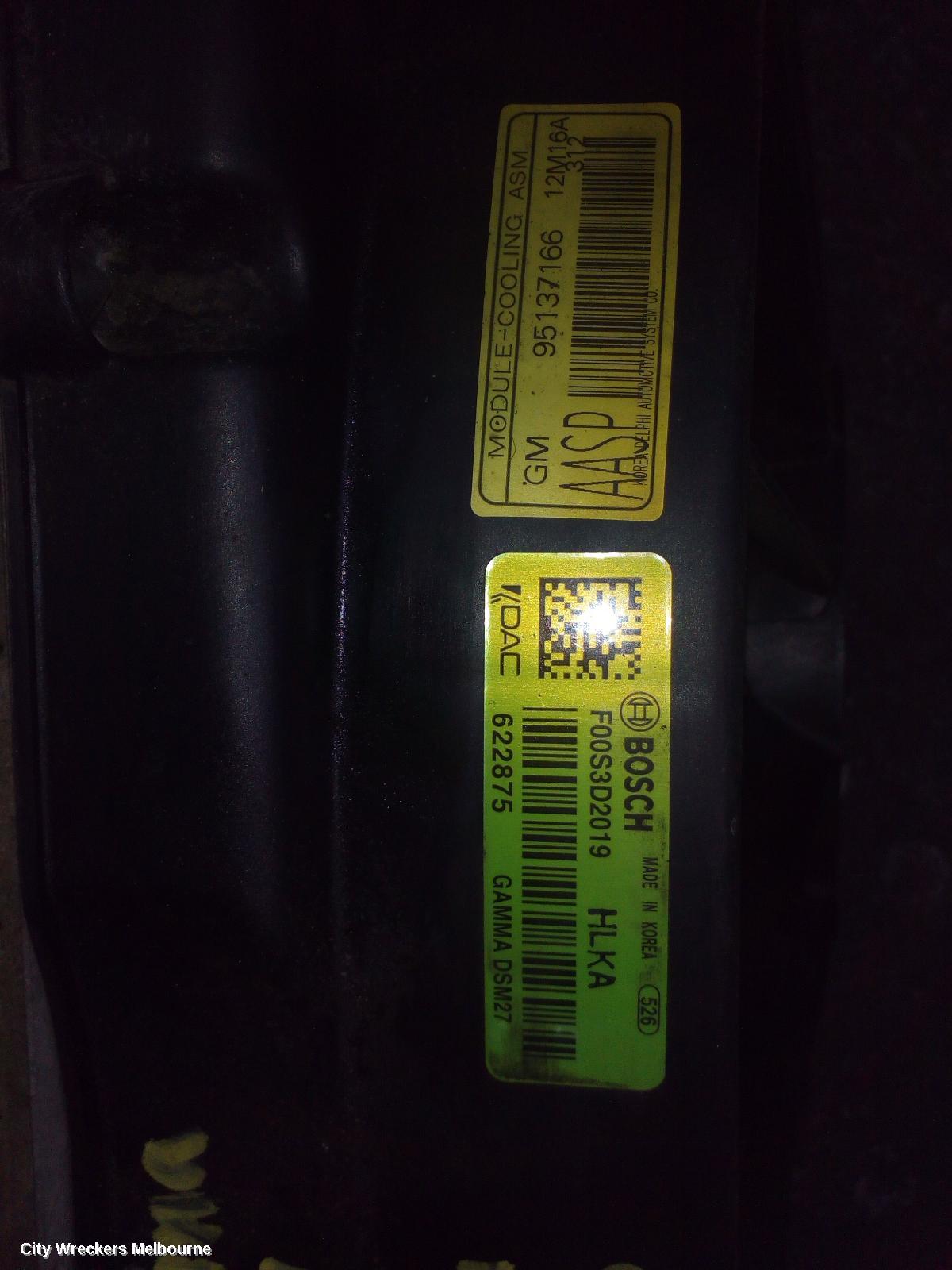 HOLDEN BARINA FAN, RADIATOR FAN, TM, 10/2011 - 12/2018