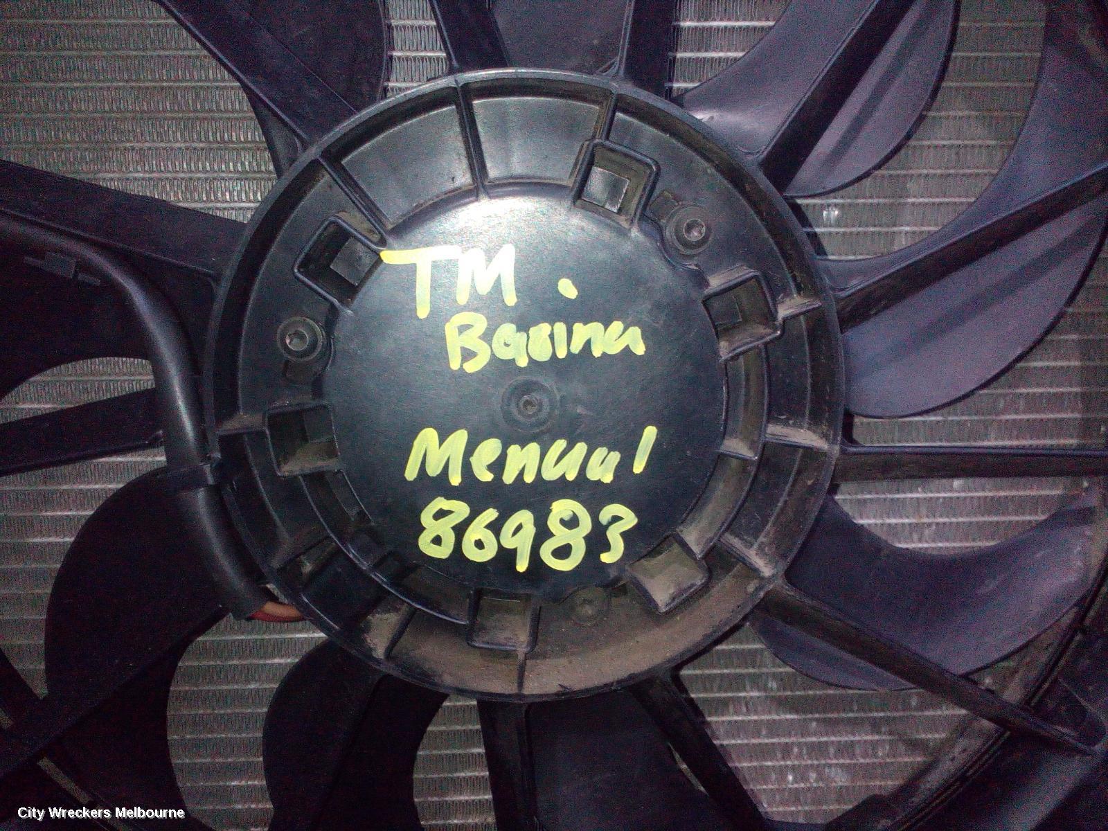 HOLDEN BARINA FAN, RADIATOR FAN, TM, 10/2011 - 12/2018