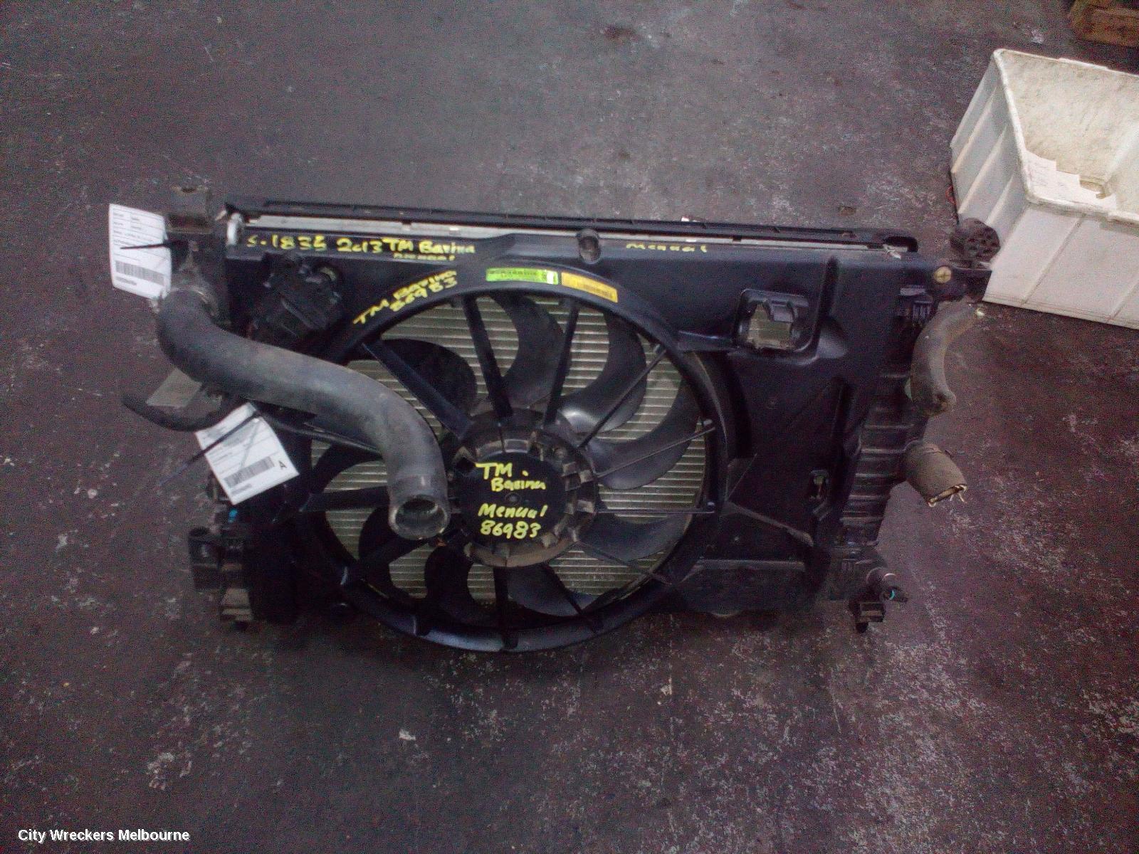 HOLDEN BARINA A/C CONDENSER, TM, 1.6, PETROL, 11/2011 - 12/2018
