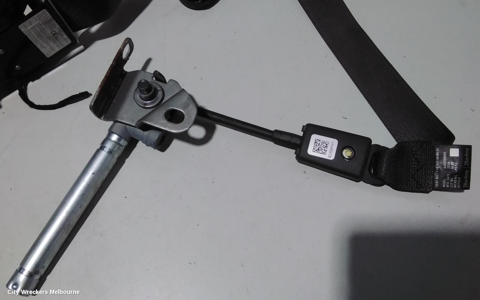 HOLDEN COLORADO SEATBELT/STALK, LH FRONT, SEAT BELT ONLY, DUAL CAB, RG, 01/2012 - 06/2016