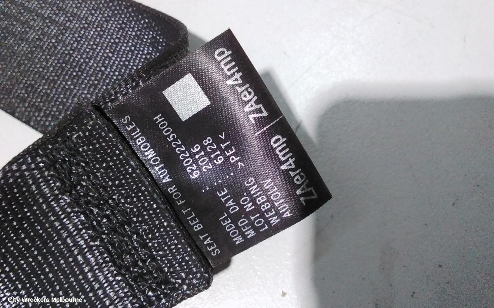 HOLDEN COLORADO SEATBELT/STALK, LH FRONT, SEAT BELT ONLY, DUAL CAB, RG, 01/2012 - 06/2016