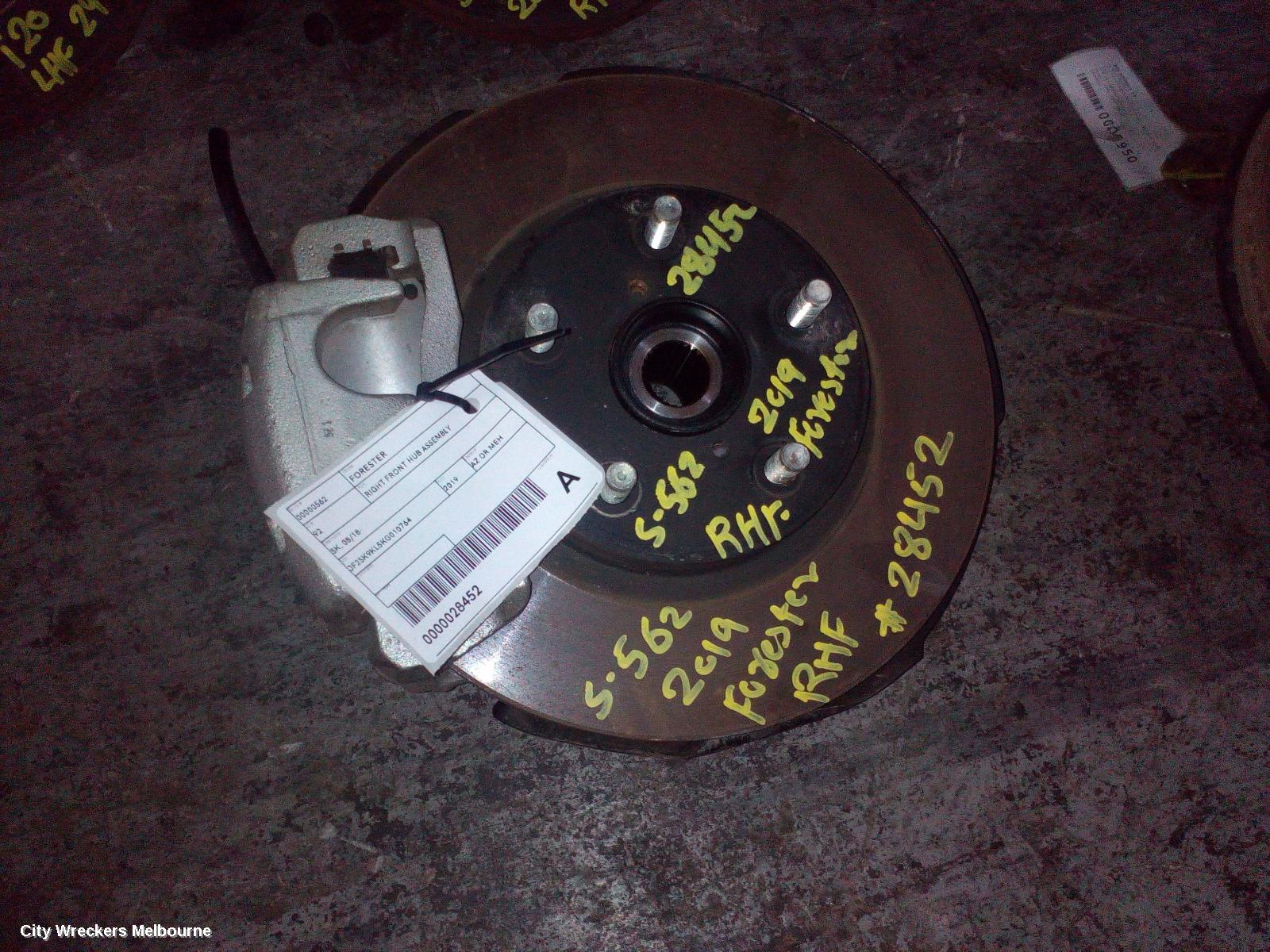 SUBARU FORESTER RIGHT FRONT HUB ASSEMBLY, SK, 08/2018 - 11/2024