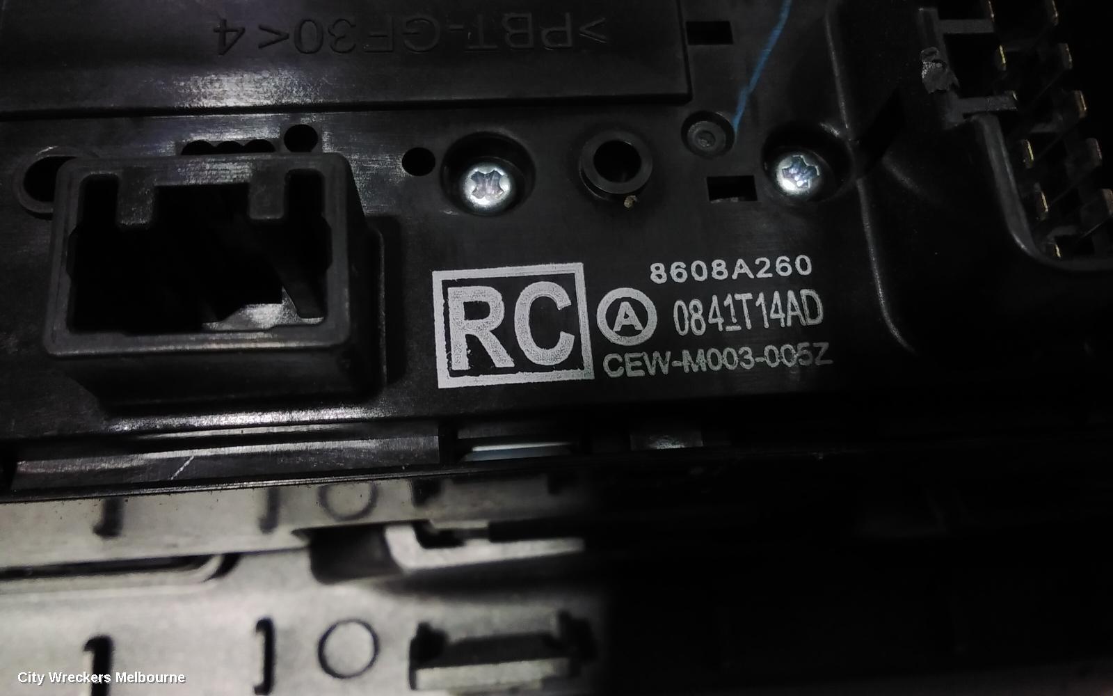 MITSUBISHI ASX PWR DR WIND SWITCH, RH FRONT (MASTER SWITCH), XB-XC, 07/2013 ONWARDS