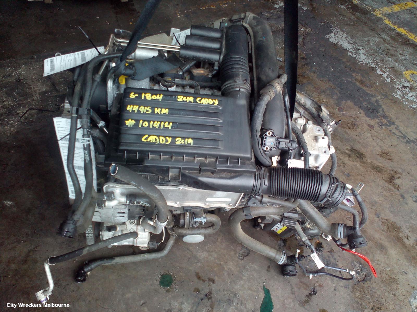 VOLKSWAGEN CADDY ENGINE, PETROL, 1.4, TURBO, 2KN, CZCB CODE, 07/2015 - 02/2021