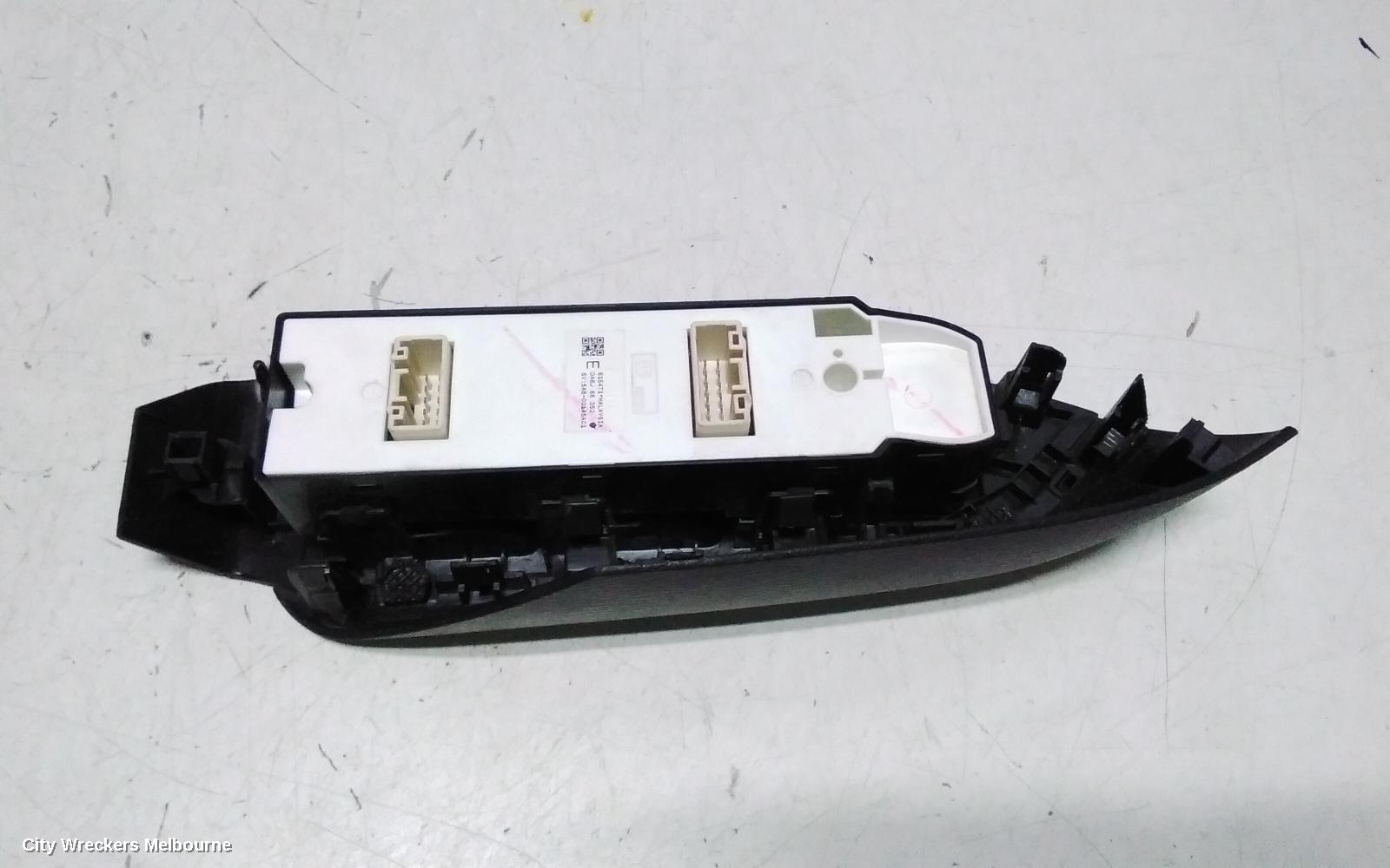 MAZDA CX3 PWR DR WIND SWITCH, RH FRONT (MASTER SWITCH), DK, 03/2015 - 01/2017