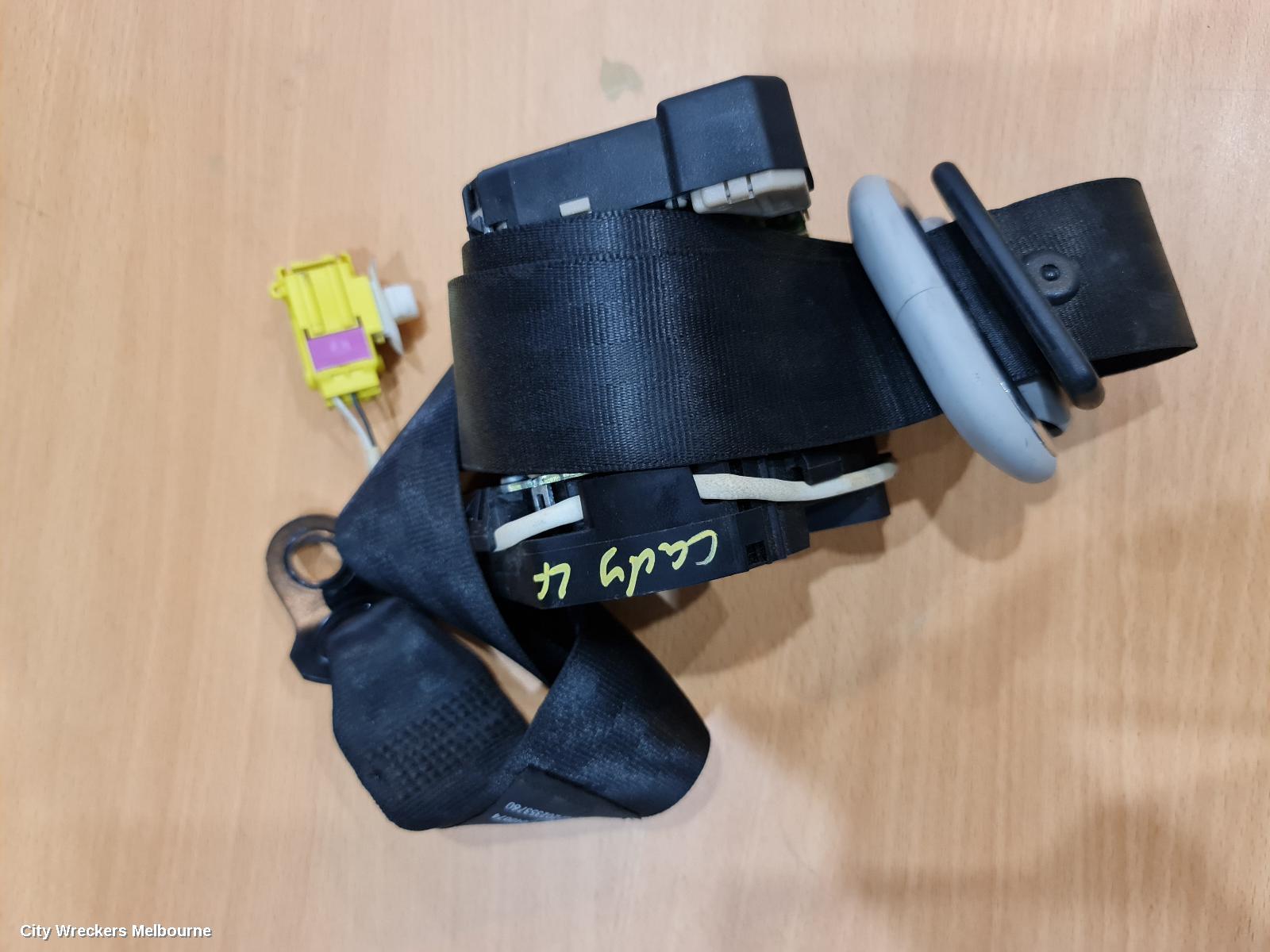 VOLKSWAGEN CADDY SEATBELT/STALK, LH FRONT, SEAT BELT ONLY, 2K, 12/2004 - 06/2015