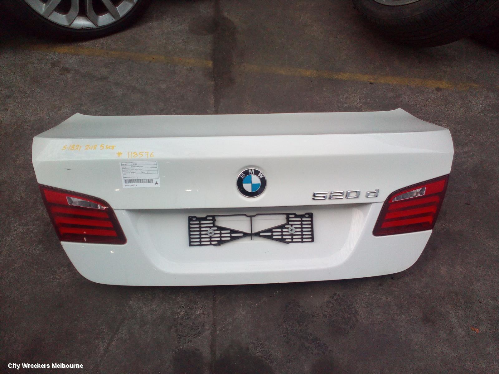 BMW 5 SERIES BOOTLID/TAILGATE, BOOTLID, F10, SEDAN, 05/2010 - 01/2017