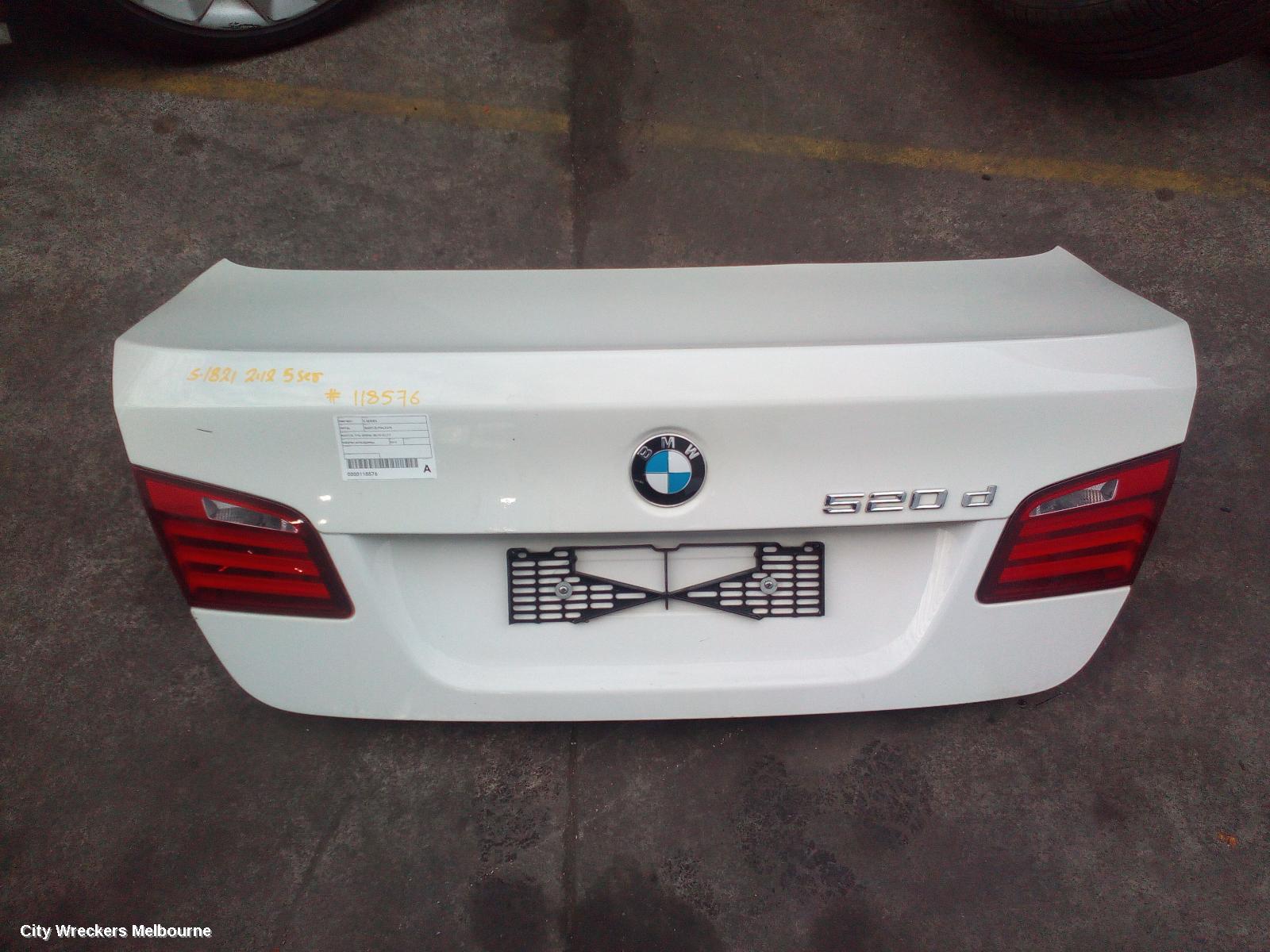 BMW 5 SERIES BOOTLID/TAILGATE, BOOTLID, F10, SEDAN, 05/2010 - 01/2017