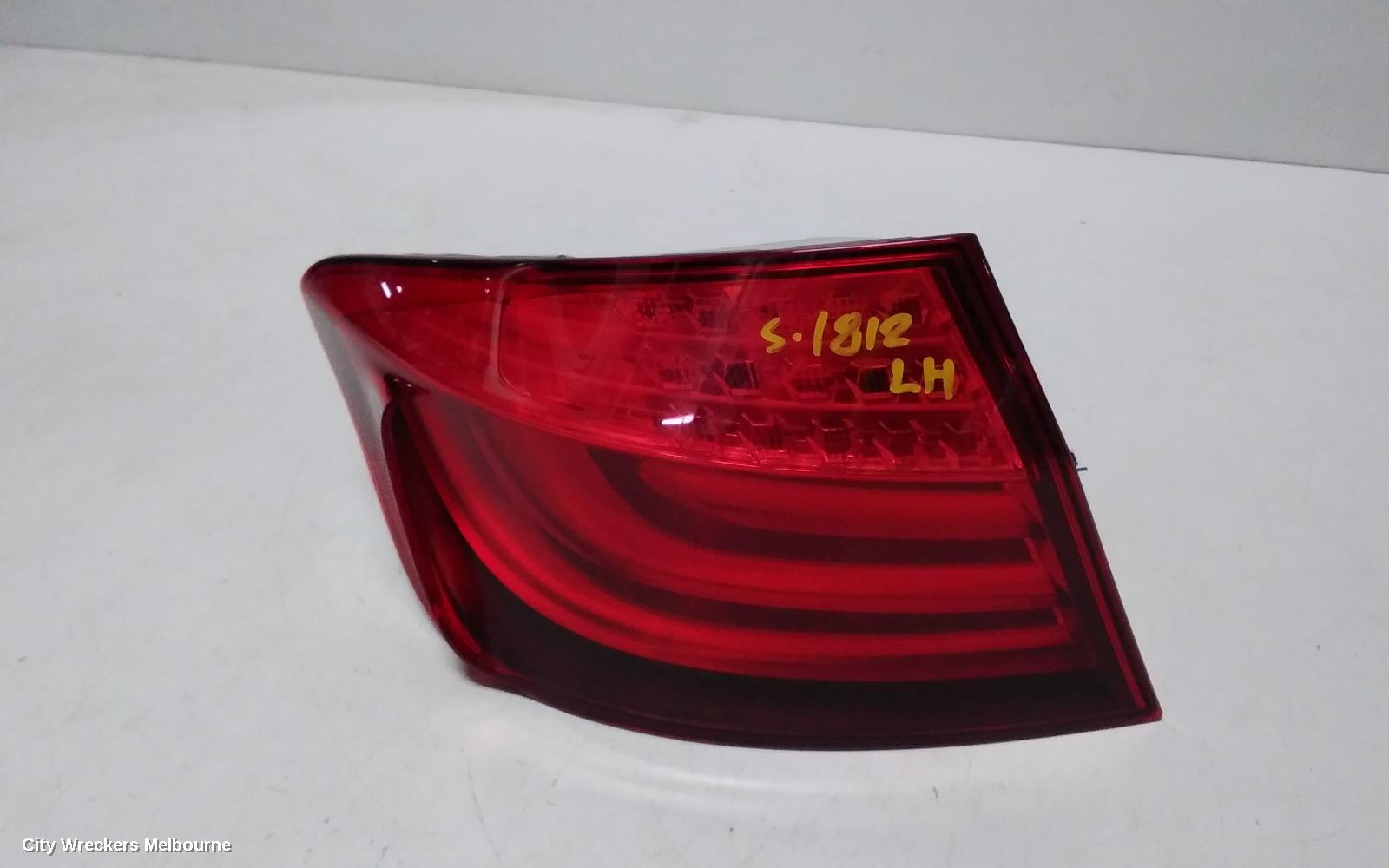 BMW 5 SERIES LEFT TAILLIGHT, F10, SEDAN, 05/2010 - 07/2013