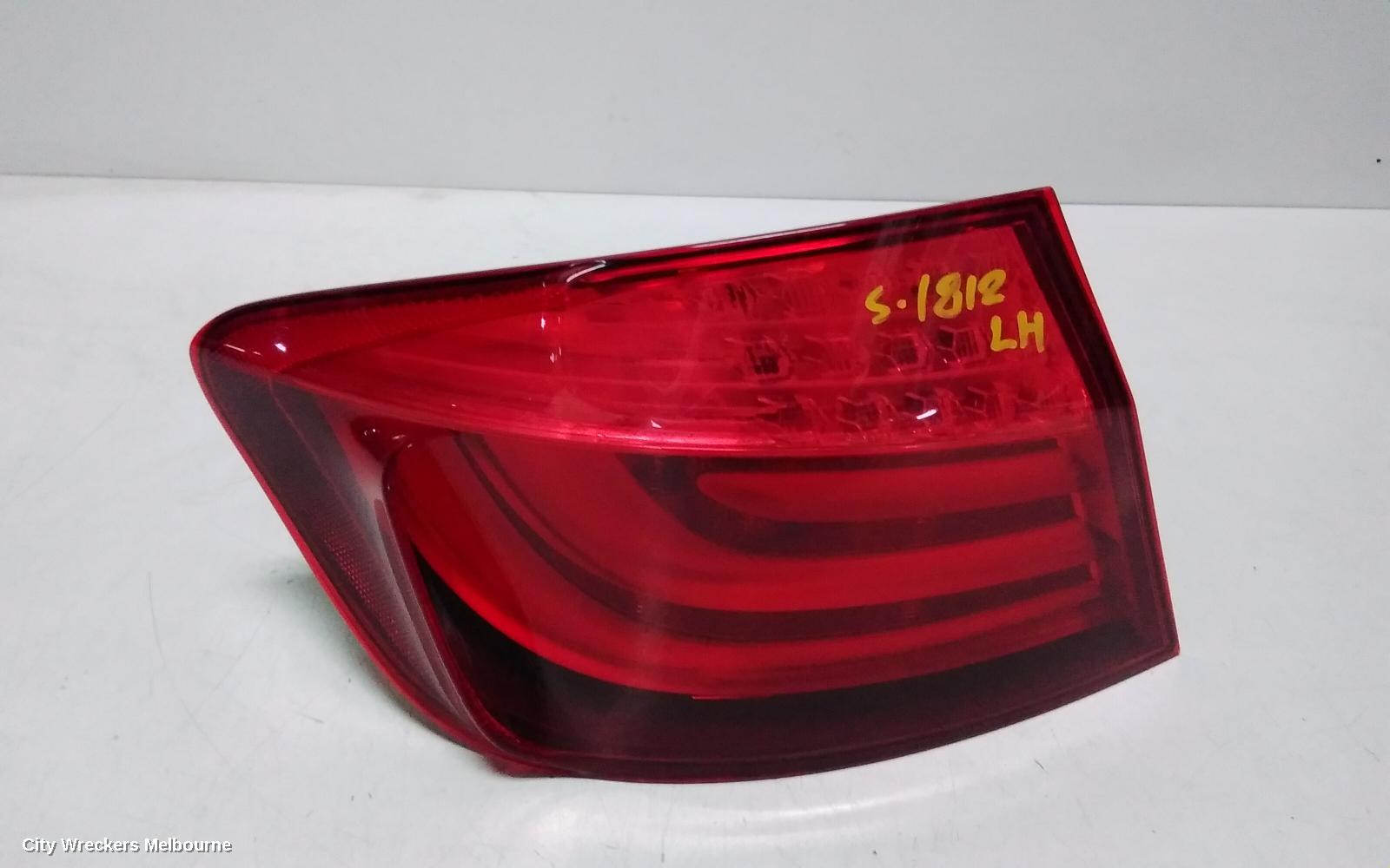 BMW 5 SERIES LEFT TAILLIGHT, F10, SEDAN, 05/2010 - 07/2013
