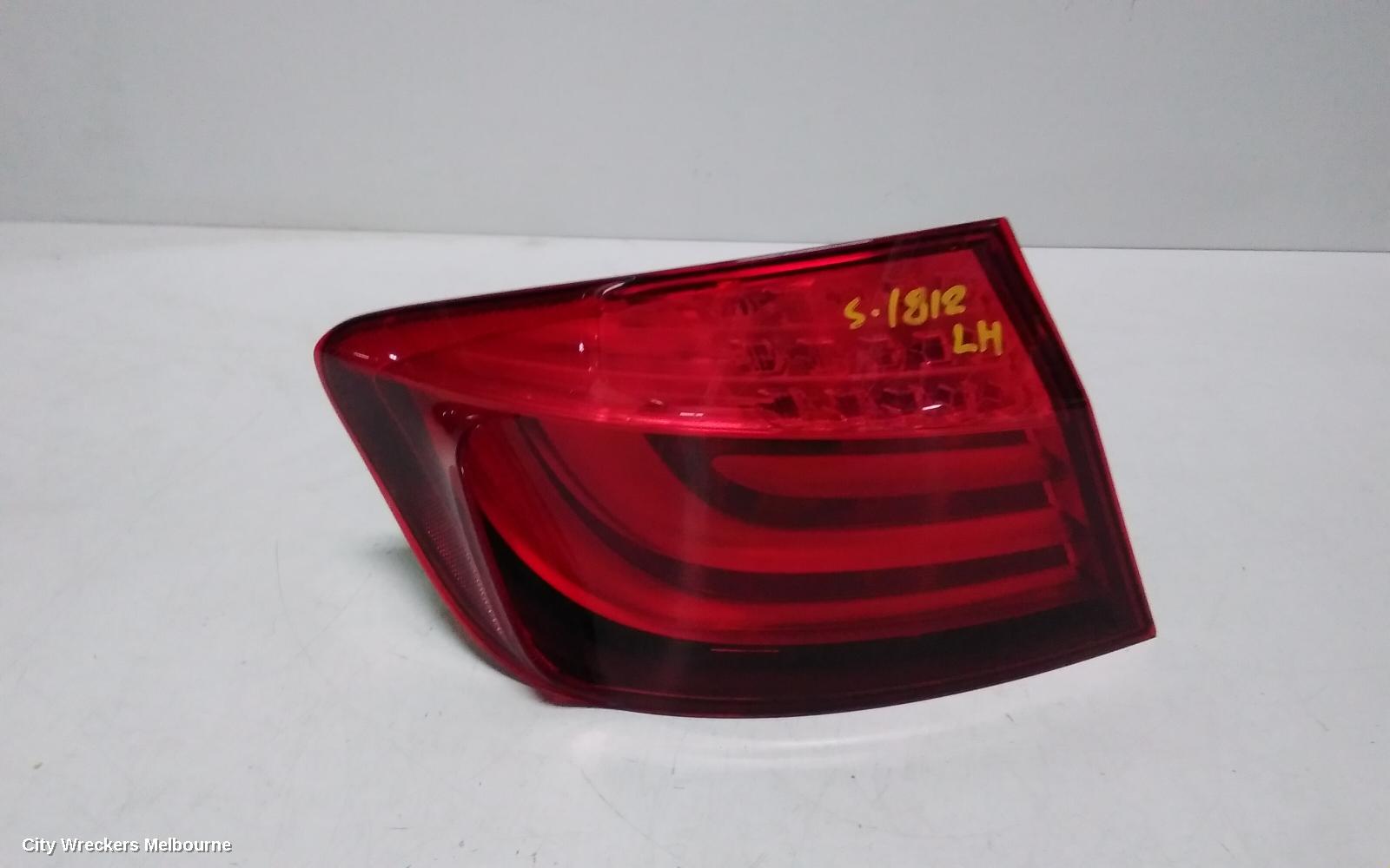 BMW 5 SERIES LEFT TAILLIGHT, F10, SEDAN, 05/2010 - 07/2013
