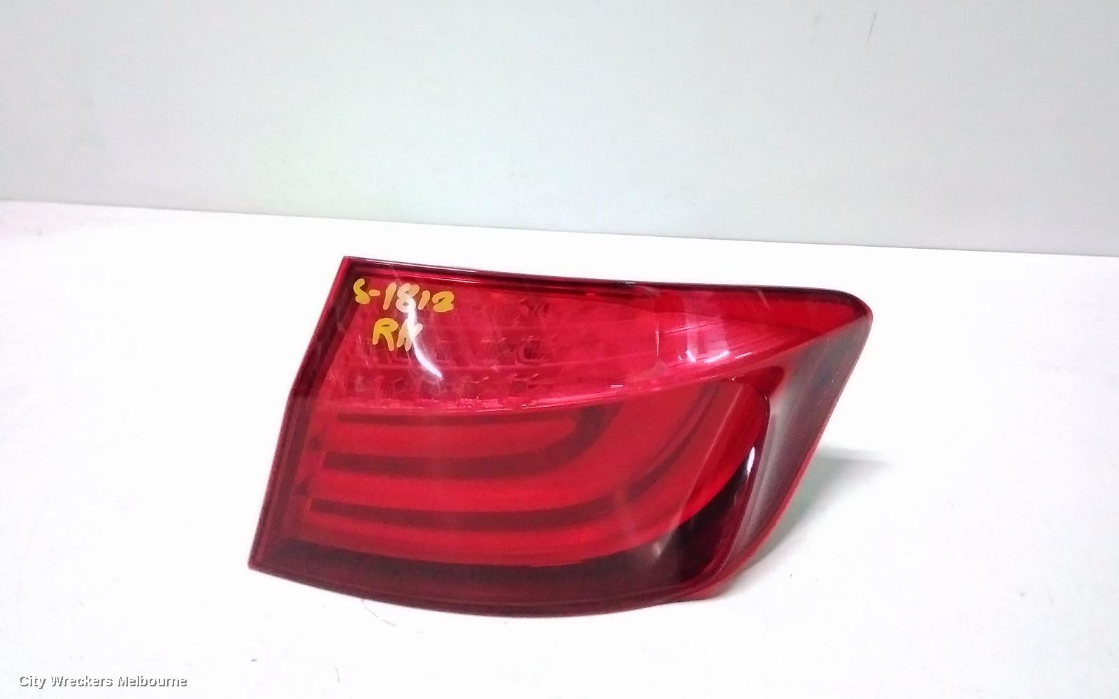 BMW 5 SERIES RIGHT TAILLIGHT, F10, SEDAN, 05/2010 - 07/2013