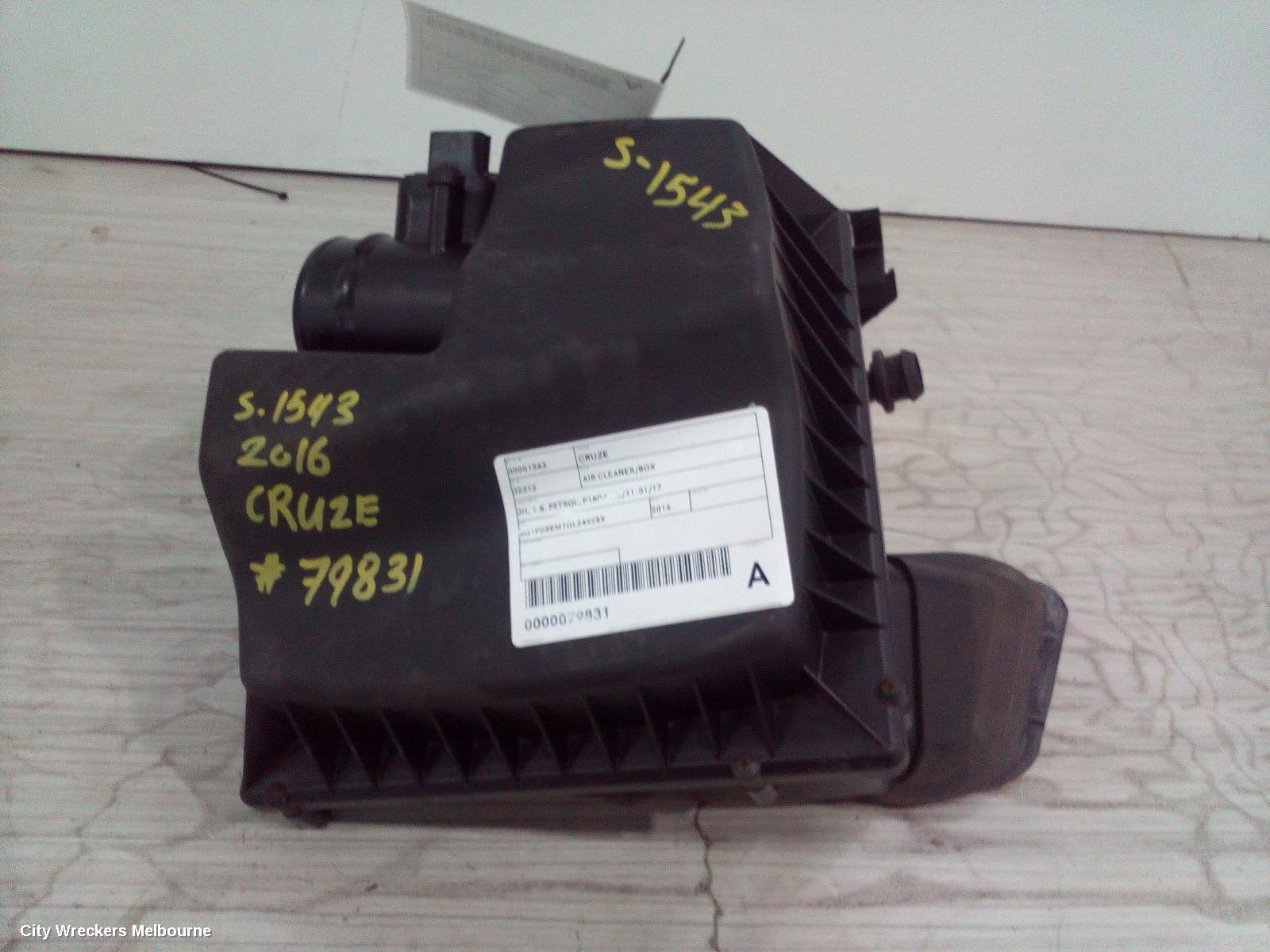 HOLDEN CRUZE AIR FLOW METER, 1.8, PETROL, F18D4, JH, 03/2013 - 01/2017