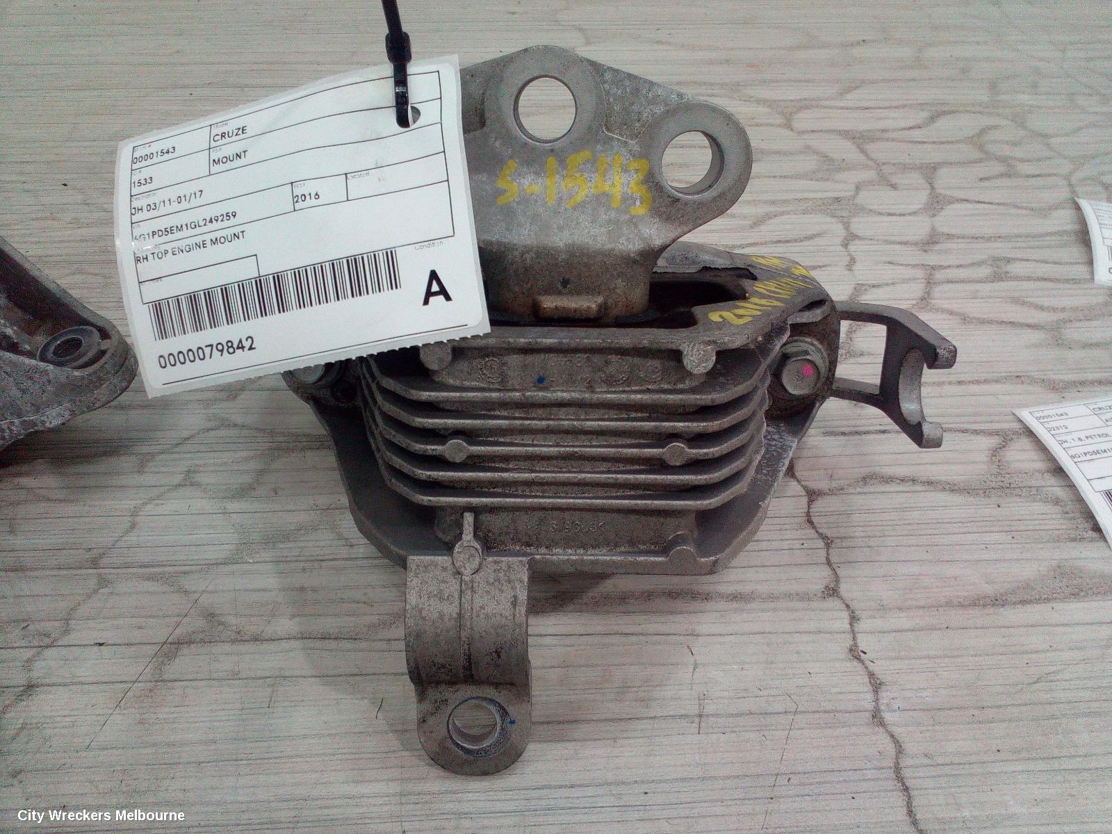 HOLDEN CRUZE MOUNT, JH 03/2011 - 01/2017