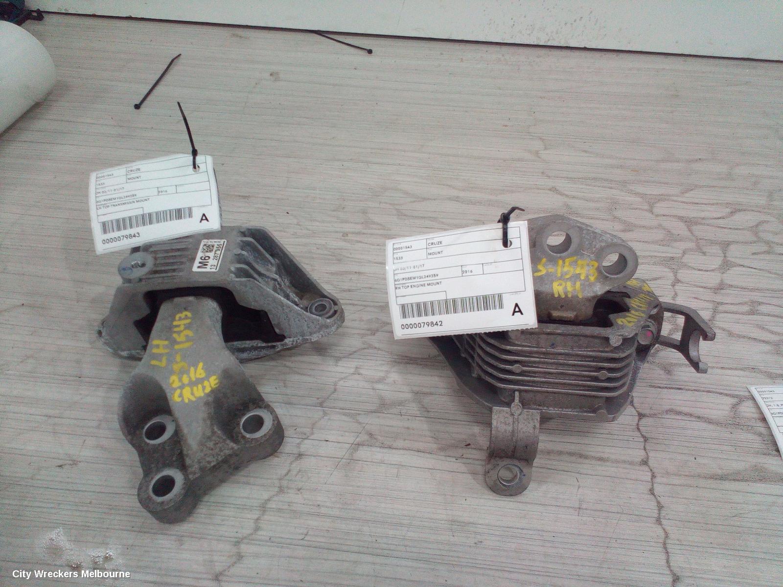 HOLDEN CRUZE MOUNT, JH 03/2011 - 01/2017
