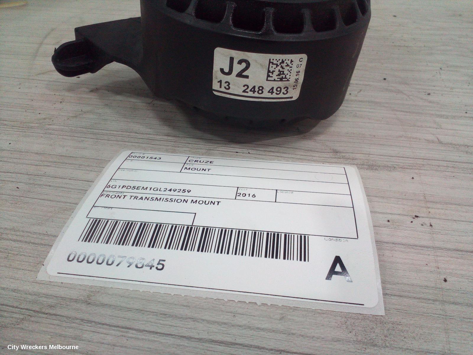 HOLDEN CRUZE MOUNT, JH 03/2011 - 01/2017