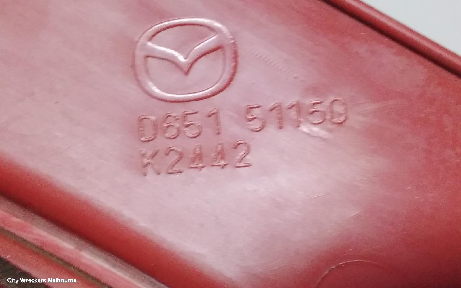 MAZDA 2 RIGHT TAILLIGHT, HATCH, DE SERIES, 09/2007 - 09/2014