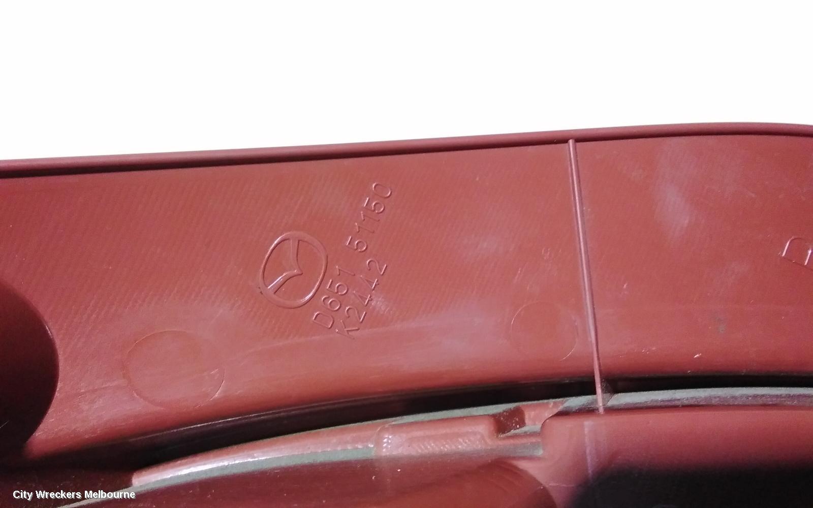 MAZDA 2 RIGHT TAILLIGHT, HATCH, DE SERIES, 09/2007 - 09/2014