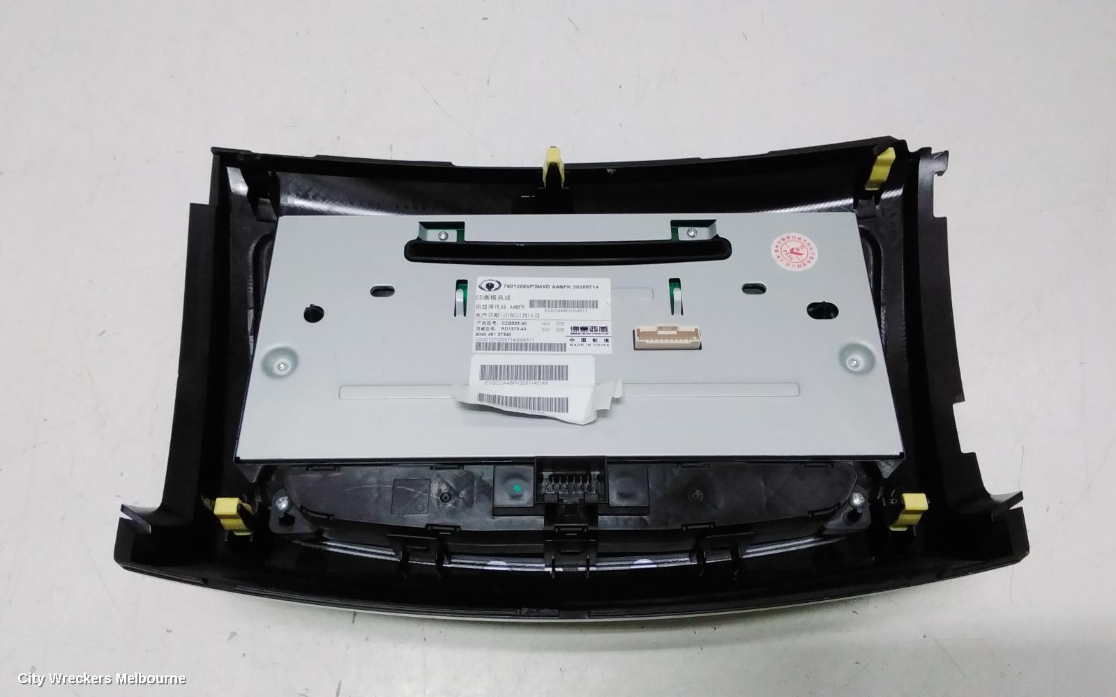 GREAT WALL STEED RADIO/CD/DVD/SAT/TV, NBP, DUAL CAB, 07/2016 - 12/2020