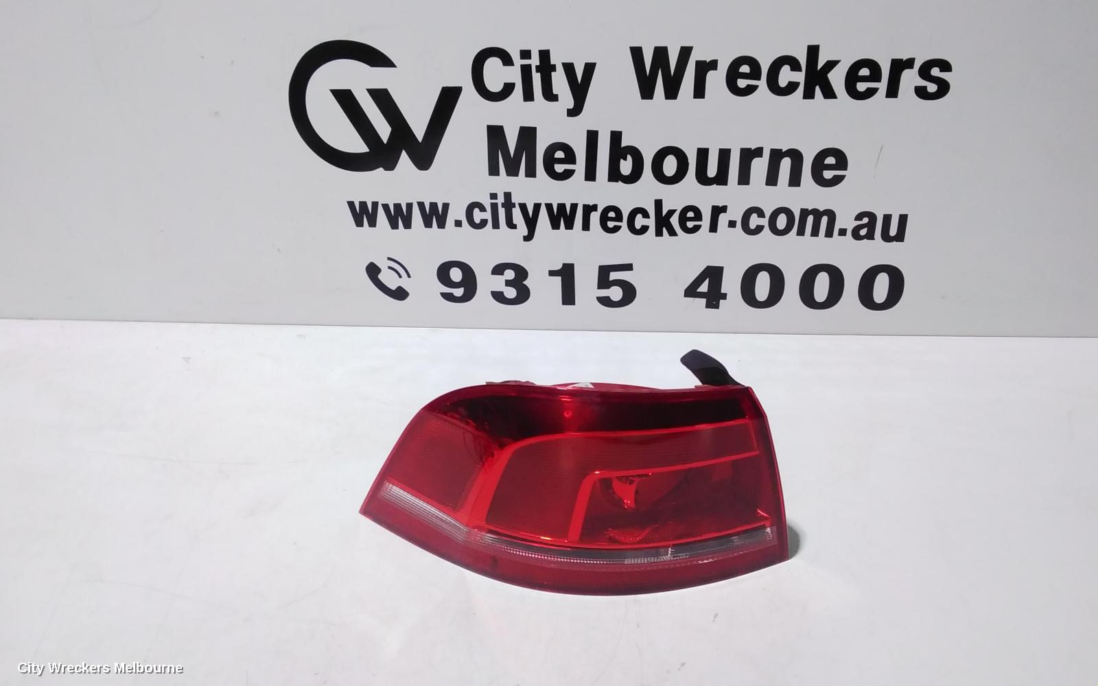 VOLKSWAGEN PASSAT LEFT TAILLIGHT, 3C/MK6 B7, ALLTRACK/WAGON, NON LED TYPE, 09/2010 - 05/2015