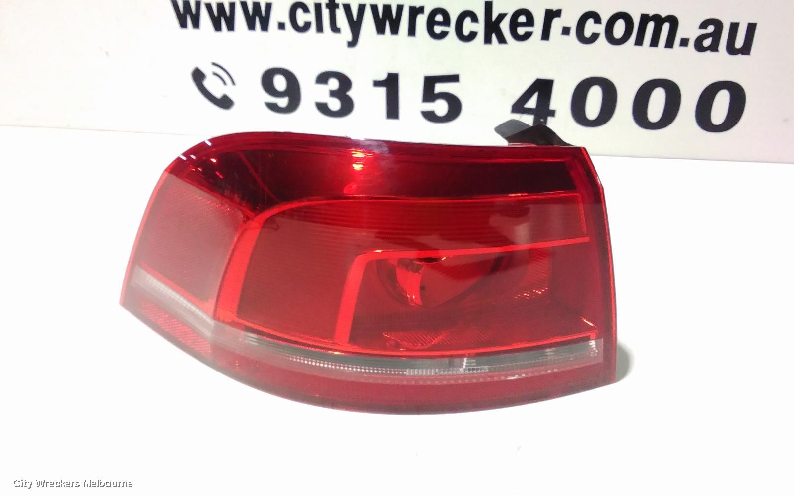 VOLKSWAGEN PASSAT LEFT TAILLIGHT, 3C/MK6 B7, ALLTRACK/WAGON, NON LED TYPE, 09/2010 - 05/2015