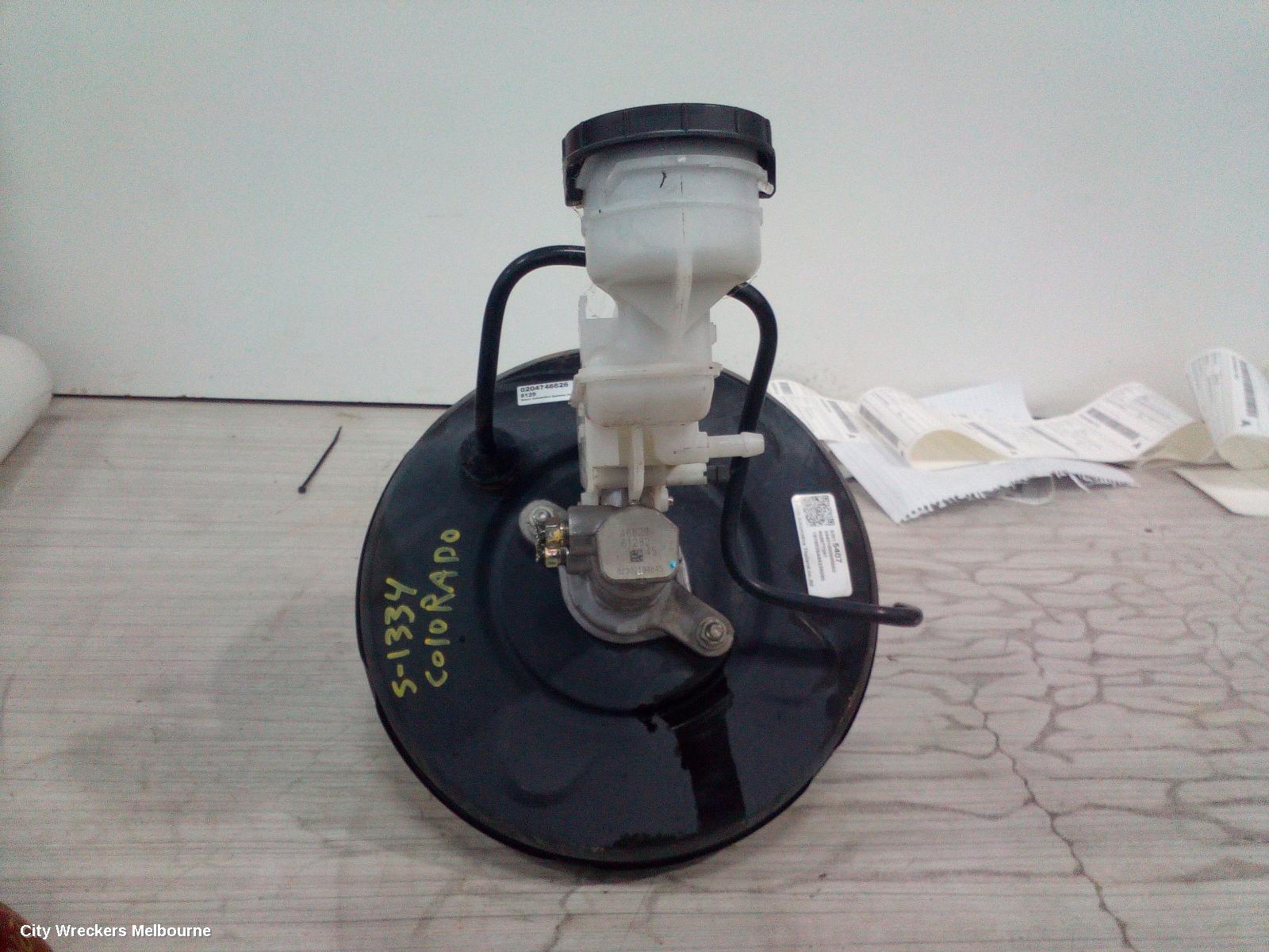 HOLDEN COLORADO BRAKE BOOSTER, RG/RG 7, MANUAL T/M, 01/2012 - 12/2020