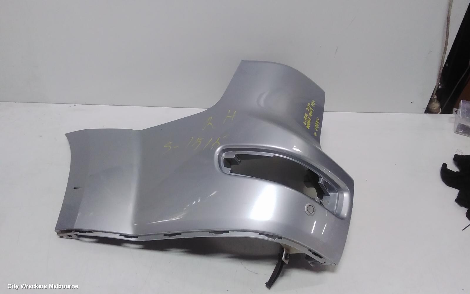 PEUGEOT 4007 REAR BUMPER, GS, UPPER (LH SIDE), W/ PARK SENSOR TYPE, 10/2009 - 08/2013