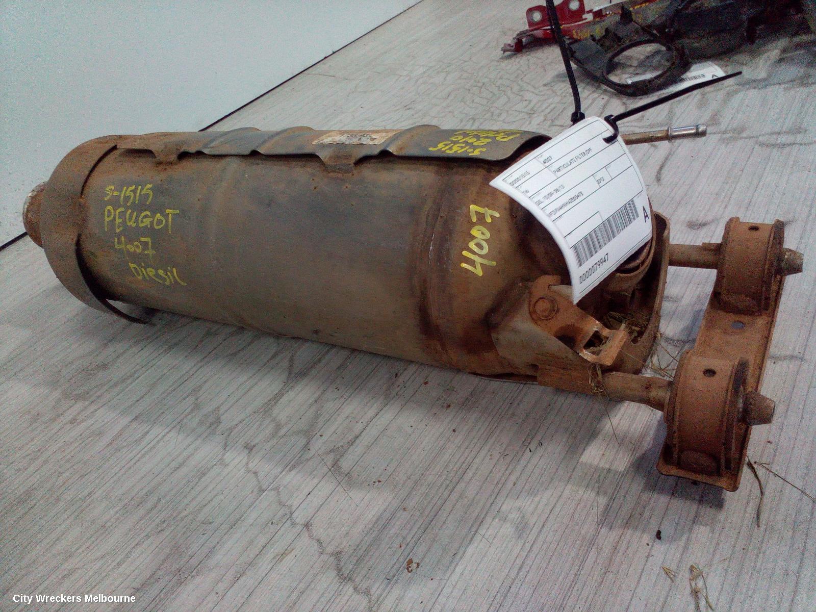 PEUGEOT 4007 PARTICULATE FILTER/DPF, GS, 10/2009 - 08/2013