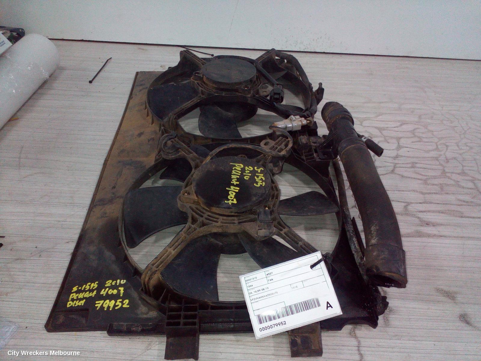 PEUGEOT 4007 FAN, GS, 10/2009 - 08/2013