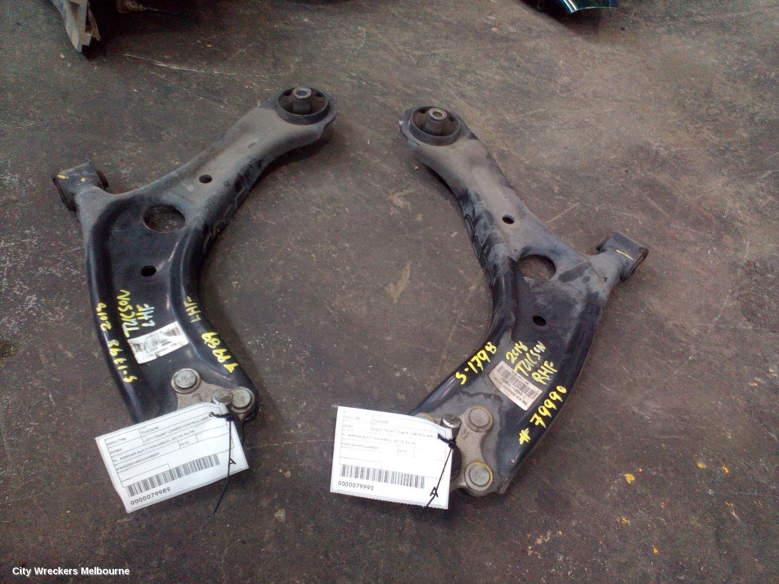 HYUNDAI TUCSON RIGHT FRONT LOWER CONTROL ARM, TL, KOREAN BUILT (VIN KMHJ), 07/2015 - 06/2018