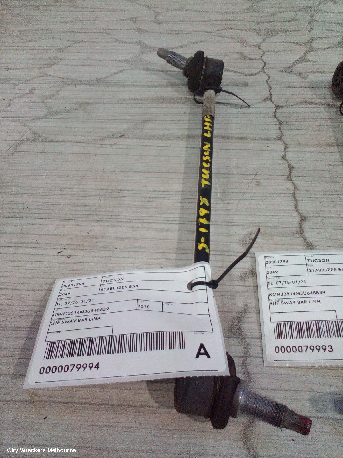 HYUNDAI TUCSON STABILISER BAR, TL, 06/2015 - 01/2021