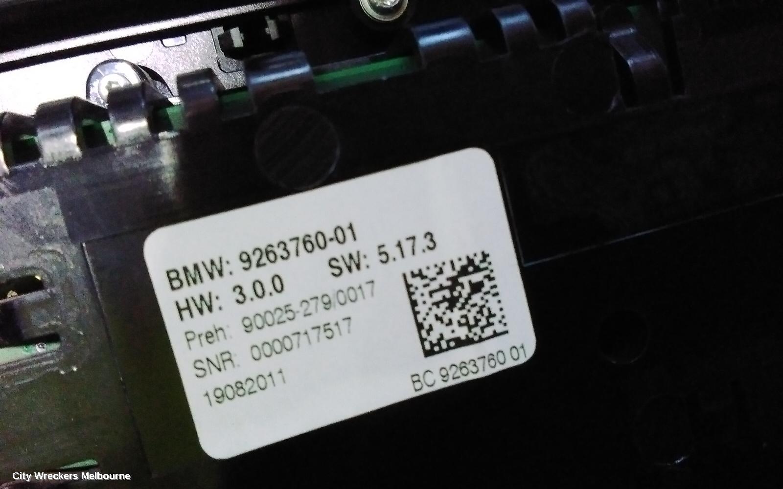 BMW 5 SERIES HEATER/AC CONTROLS, FRONT, F10/F11, SEDAN/WAGON, NON SEAT WARMER TYPE, 05/2010 - 01/2017