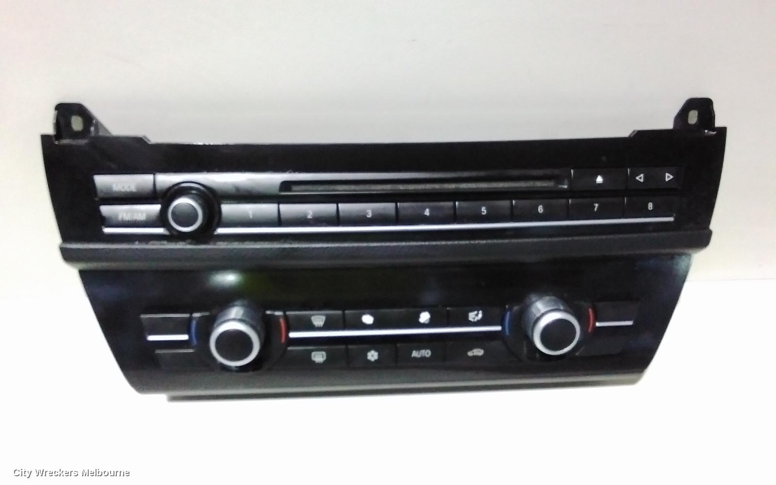 BMW 5 SERIES HEATER/AC CONTROLS, FRONT, F10/F11, SEDAN/WAGON, NON SEAT WARMER TYPE, 05/2010 - 01/2017