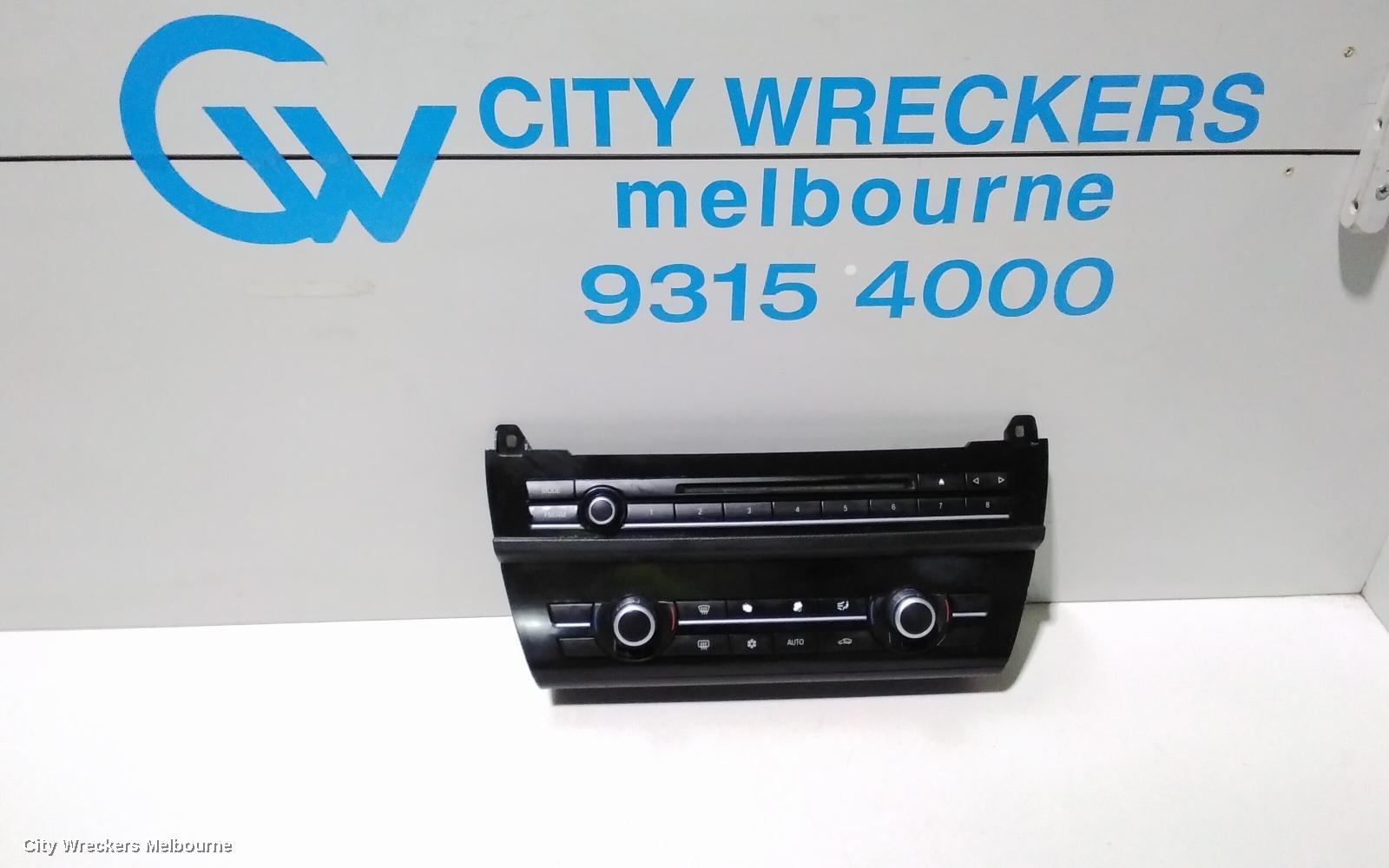 BMW 5 SERIES HEATER/AC CONTROLS, FRONT, F10/F11, SEDAN/WAGON, NON SEAT WARMER TYPE, 05/2010 - 01/2017