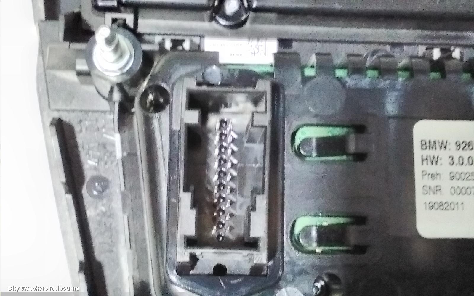 BMW 5 SERIES HEATER/AC CONTROLS, FRONT, F10/F11, SEDAN/WAGON, NON SEAT WARMER TYPE, 05/2010 - 01/2017