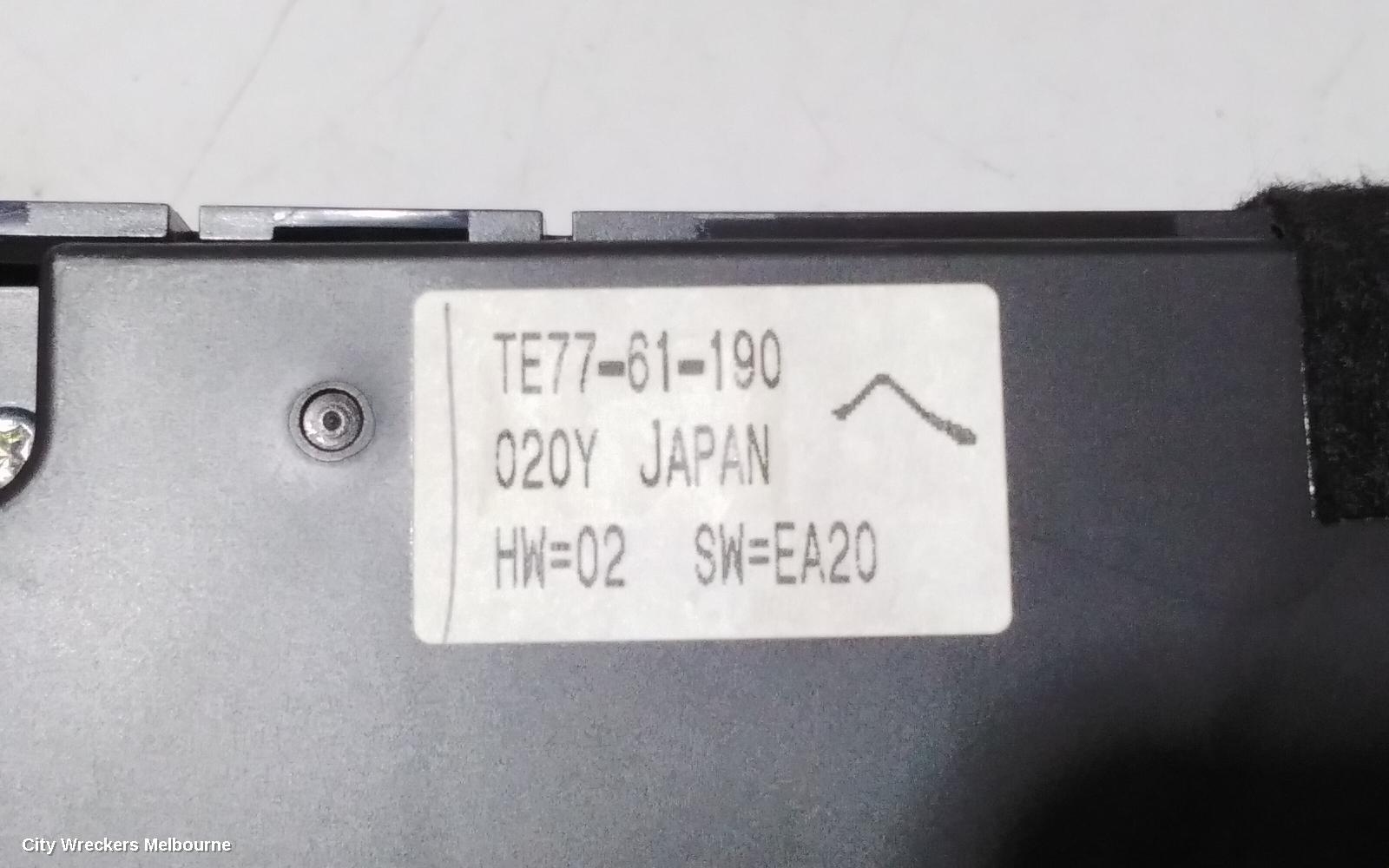 MAZDA CX9 HEATER/AC CONTROLS, MAIN CONTROL, W/O HEATED SEAT TYPE, TB, 06/2009 - 12/2015