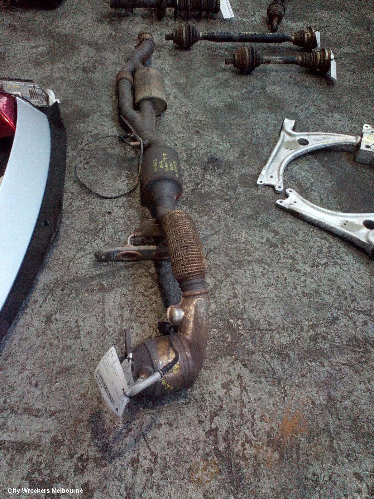 AUDI TT CATALYTIC CONVERTER, UNDER CAR-CAT TYPE, 2.0, PETROL, BWA CODE, 8J, 09/2006 - 08/2010