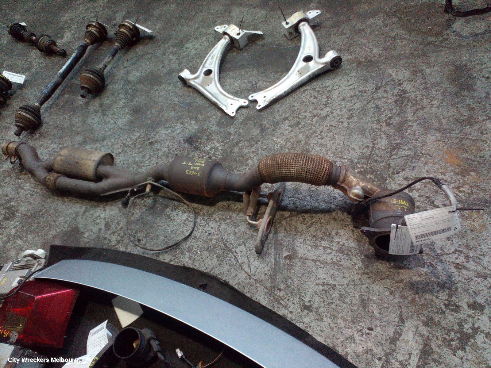 AUDI TT CATALYTIC CONVERTER, UNDER CAR-CAT TYPE, 2.0, PETROL, BWA CODE, 8J, 09/2006 - 08/2010