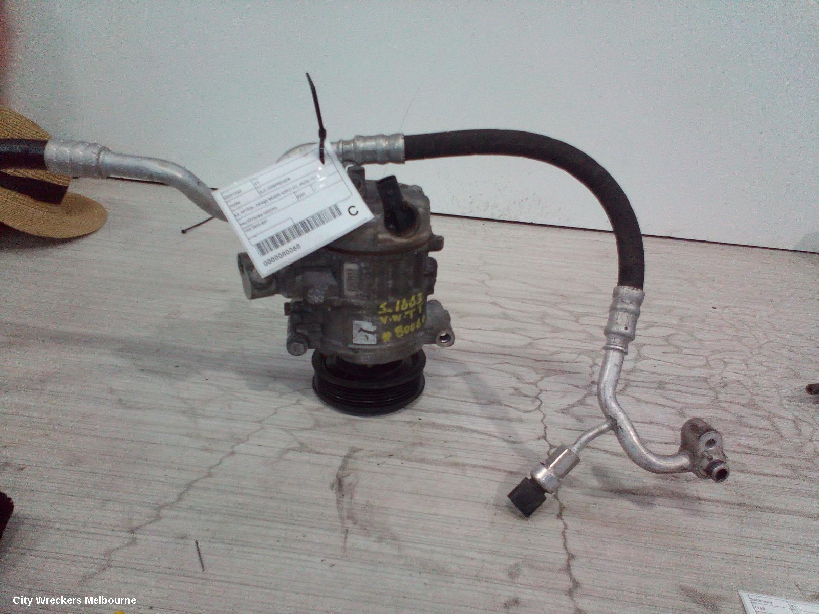 AUDI TT A/C COMPRESSOR, 8J, PETROL, DENSO BRAND (6SEU14C), 09/2006 - 12/2014