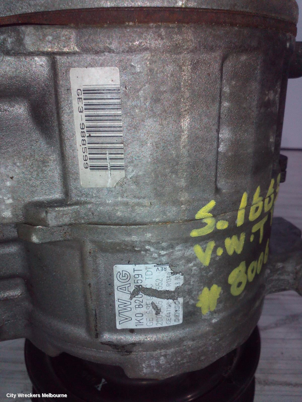 AUDI TT A/C COMPRESSOR, 8J, PETROL, DENSO BRAND (6SEU14C), 09/2006 - 12/2014