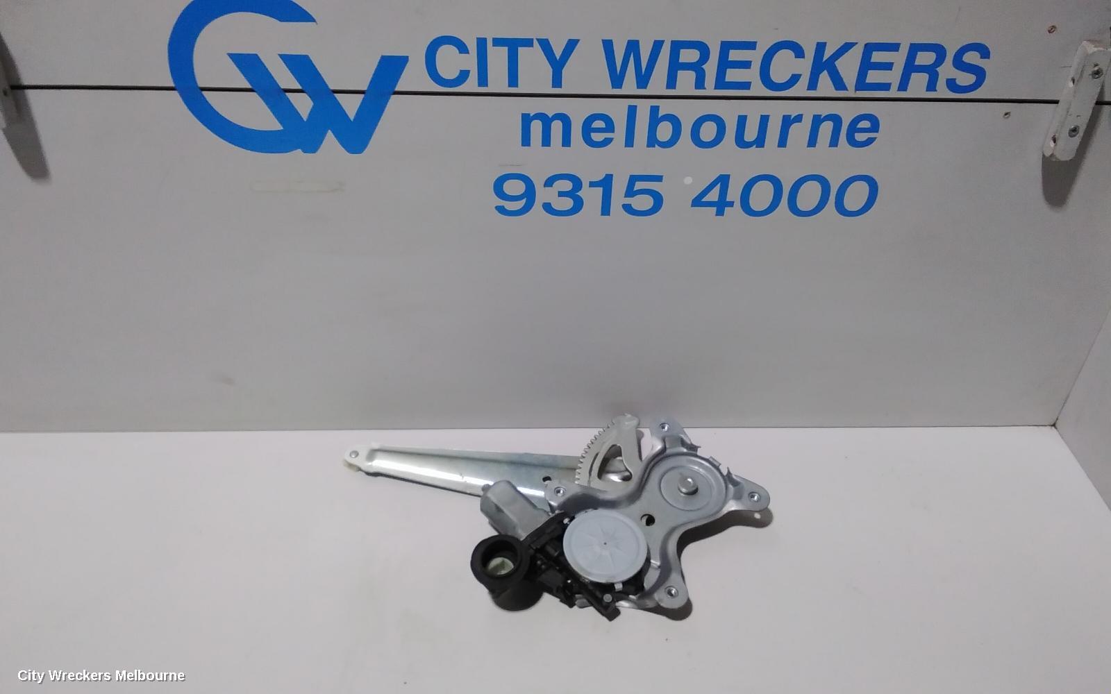 TOYOTA CAMRY LEFT REAR WND REG/MOTOR, ASV50/AVV50, POWER, 12/2011 - 10/2017