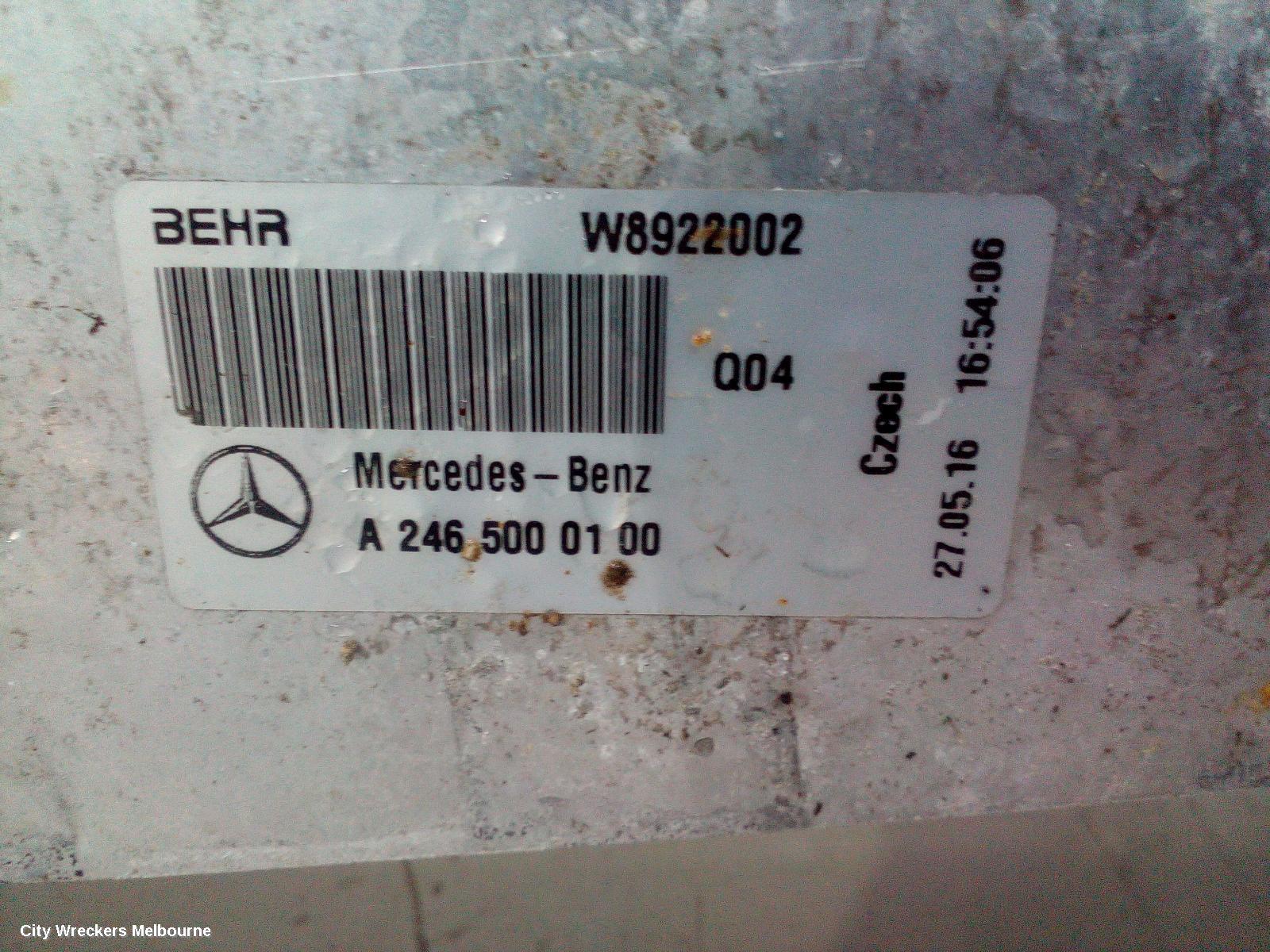MERCEDES CLA CLASS INTERCOOLER, PETROL, 1.6, C117/X117, CLA200, 10/2013 - 01/2019