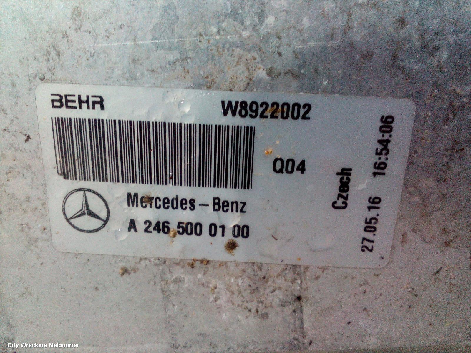 MERCEDES CLA CLASS INTERCOOLER, PETROL, 1.6, C117/X117, CLA200, 10/2013 - 01/2019
