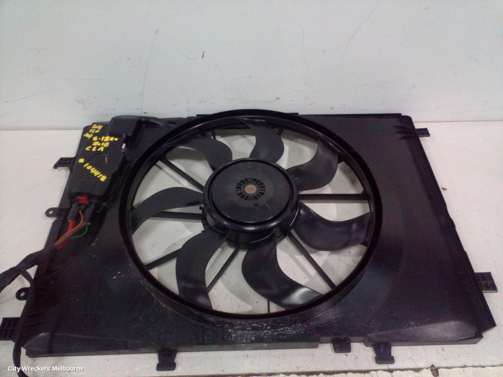 MERCEDES CLA CLASS FAN, SINGLE FAN ASSY, 1.6, PETROL, C117/X117, 09/2013 - 01/2019